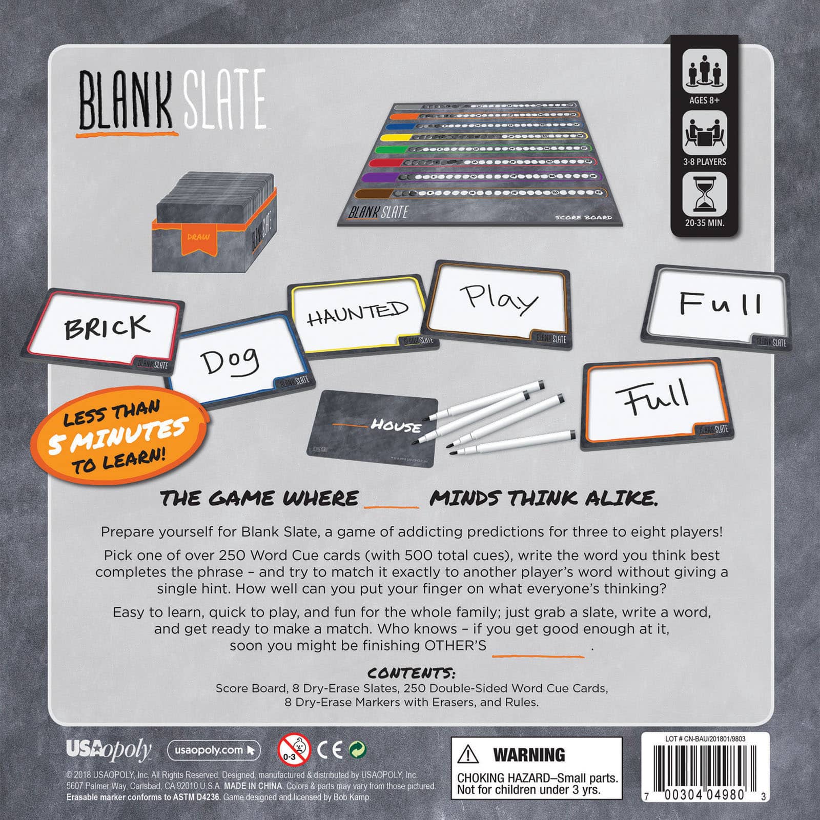 Printable Blank Slate Game Cards