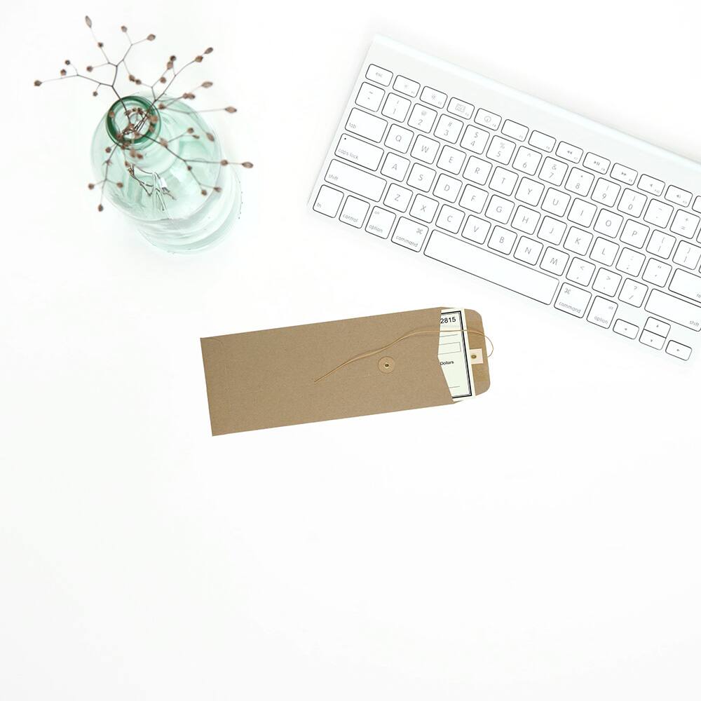 JAM Paper 4.5" x 10.375" Brown Kraft Policy Business Envelopes, 50ct.