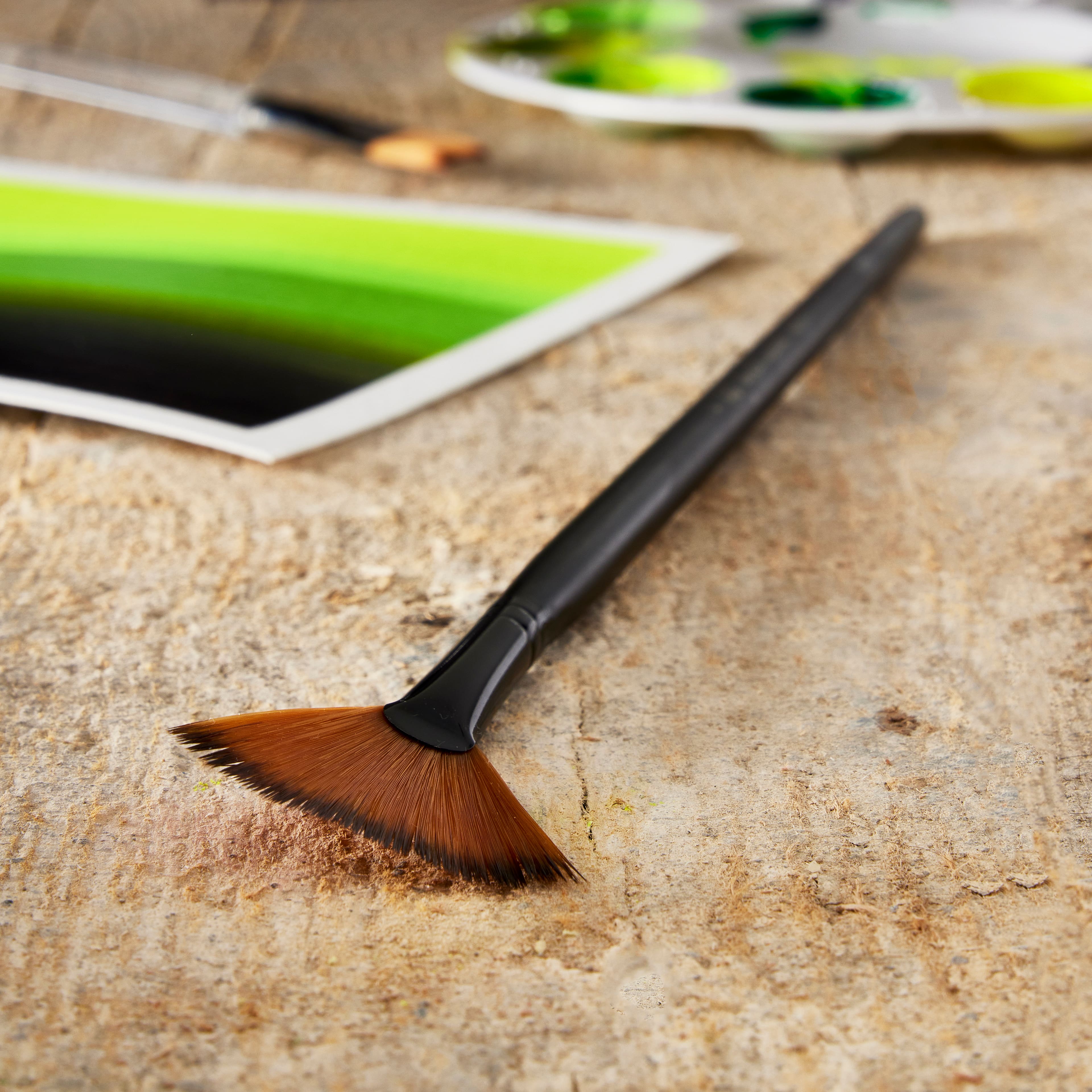 12 Pack: Royal & Langnickel® Essentials™ Long Handle Fan Brush