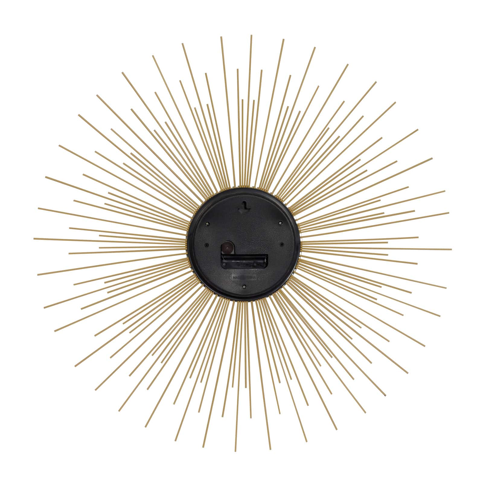 19&#x22; Gold Metal Contemporary Wall Clock