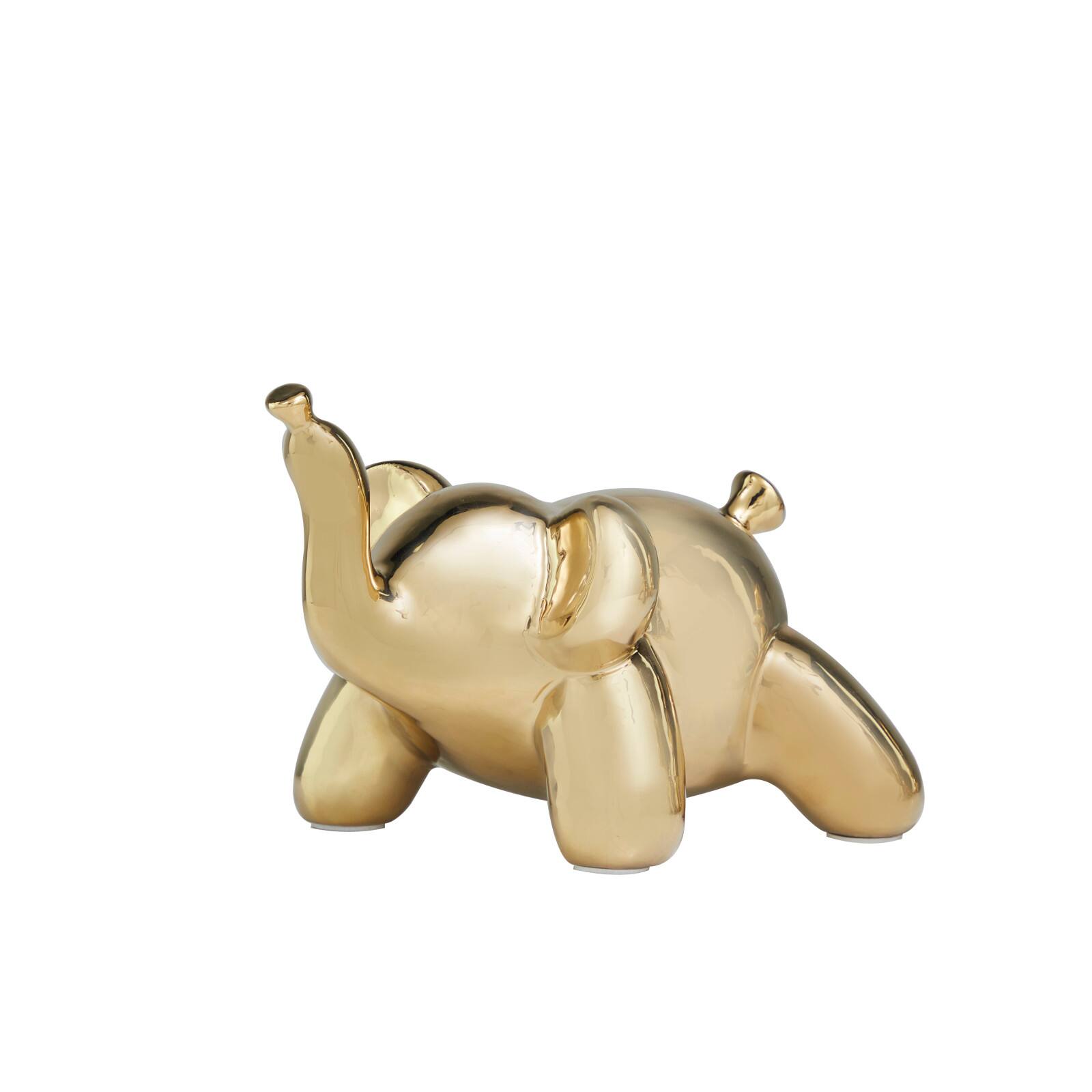 Golden Balloon Animals Ceramic Tabletop Sculpture Set