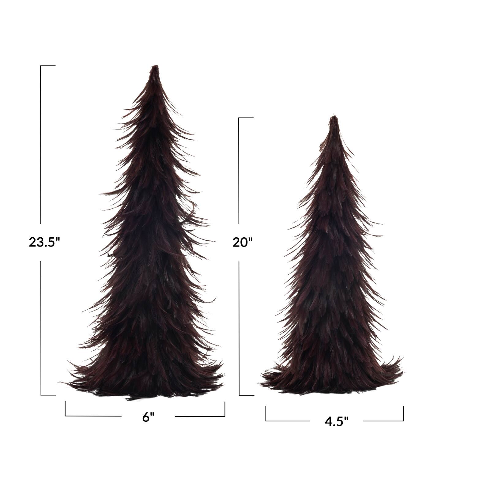 Hello Honey&#xAE; Burgundy Feather Tree D&#xE9;cor Set