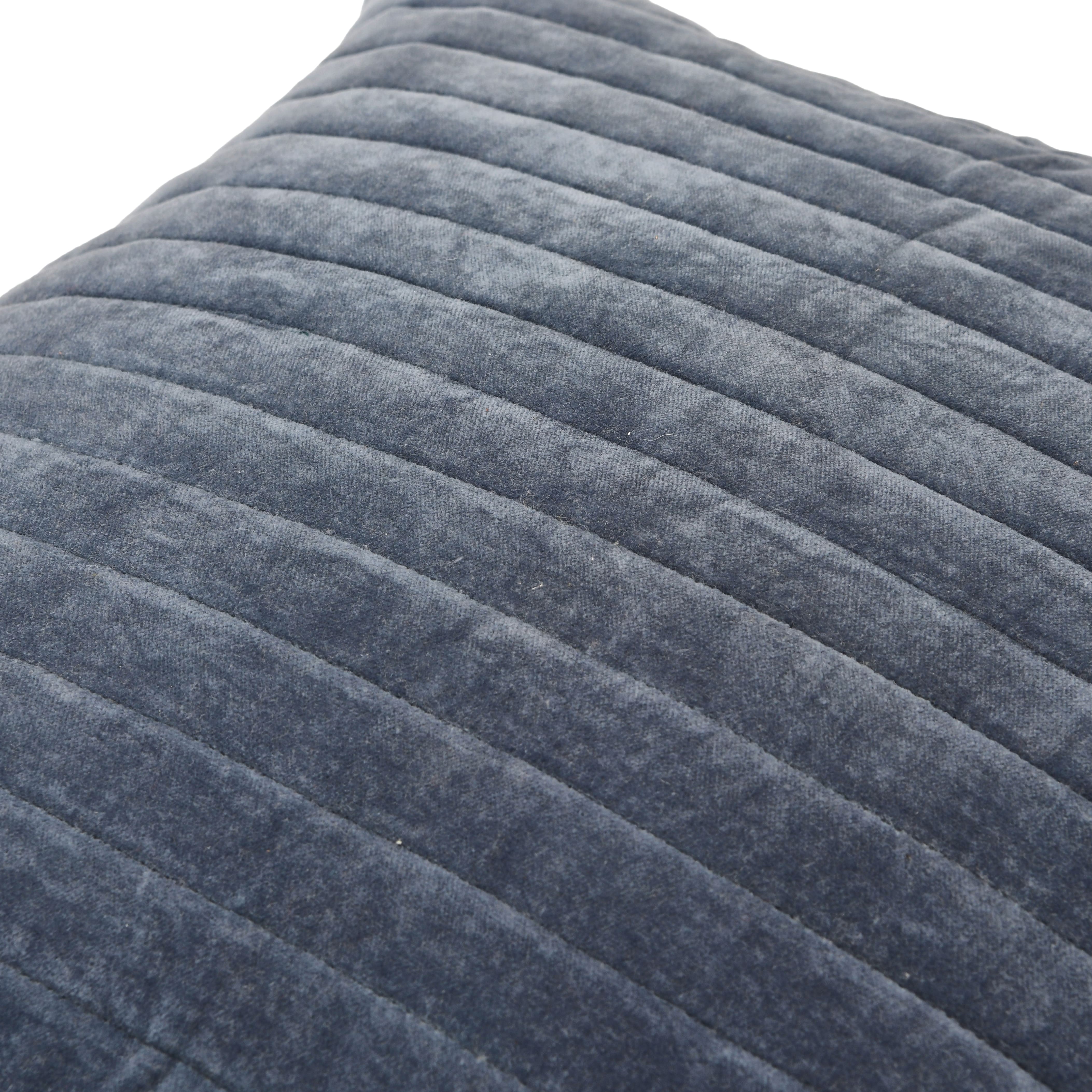 Hello Honey® 20" Square Quilted Velvet Pillow Cover with Channel Stitch