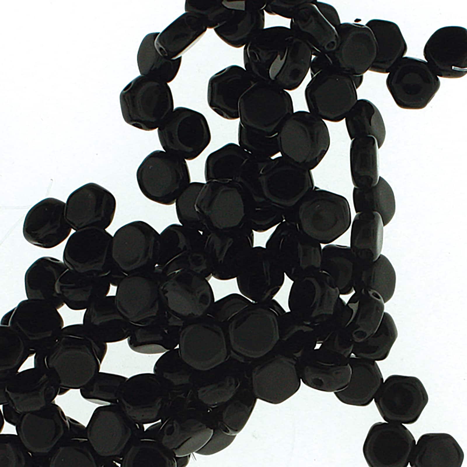 The Beadsmith&#xAE; Honeycomb 2-Hole Czech Glass Hexagon Beads, 6mm