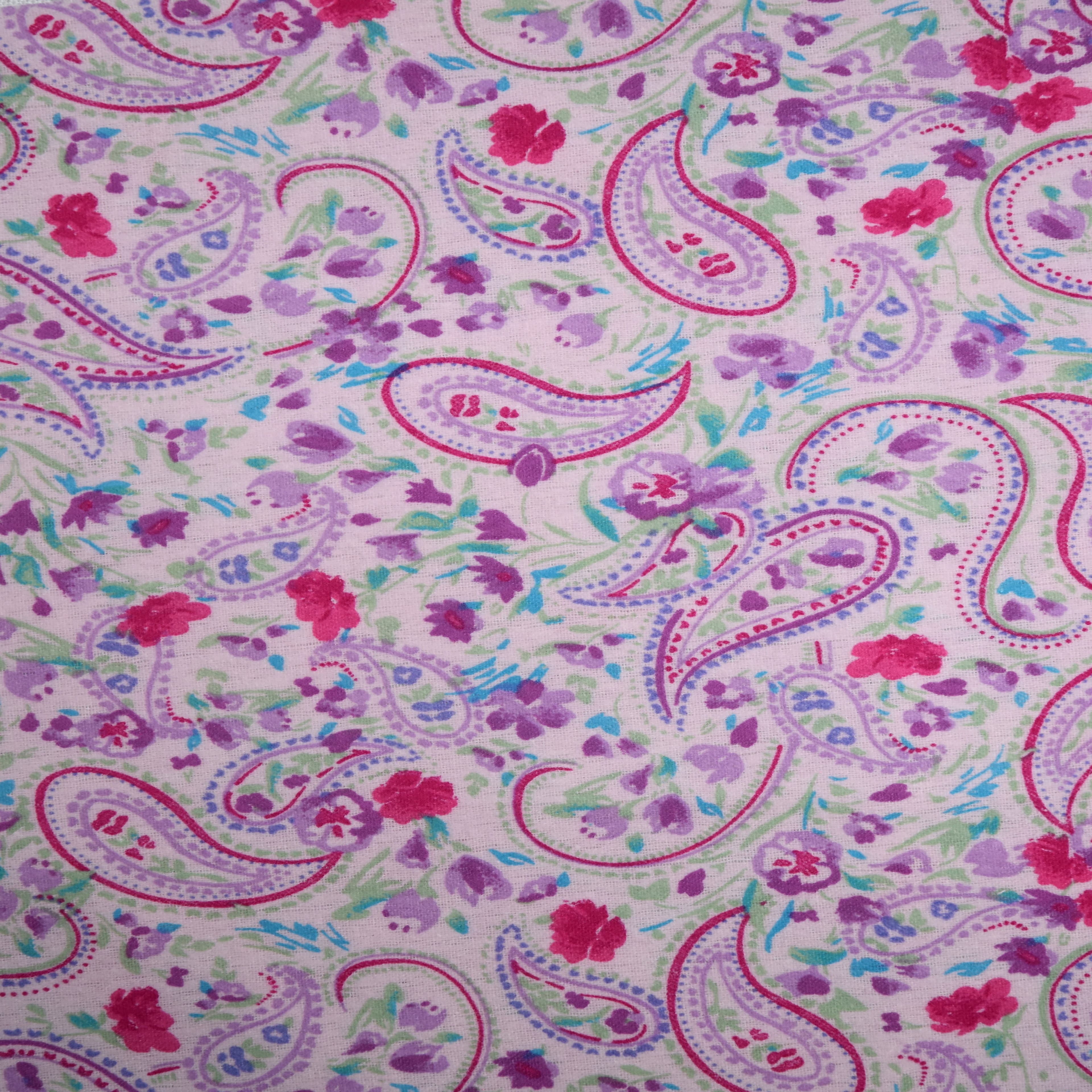 Feldman Pink Paisley Cotton Flannel