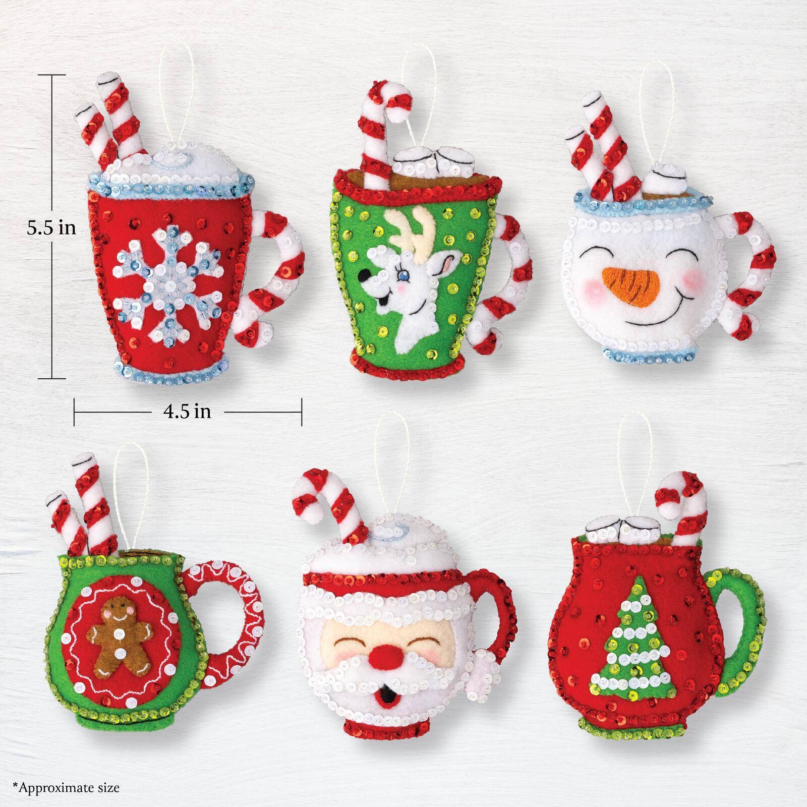 Bucilla&#xAE; Cozy Christmas Felt Ornament Kit