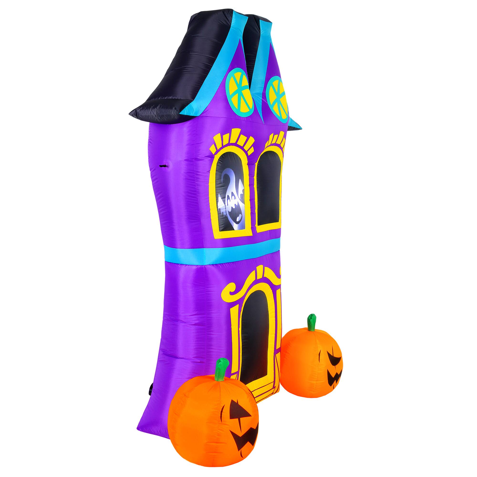 8ft. Airflowz Inflatable Halloween Haunted House with Projection Silhouette