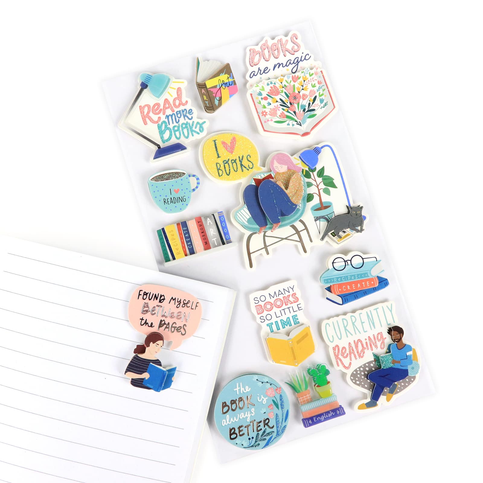 12 Pack: Reading Dimensional Stickers by Recollections™