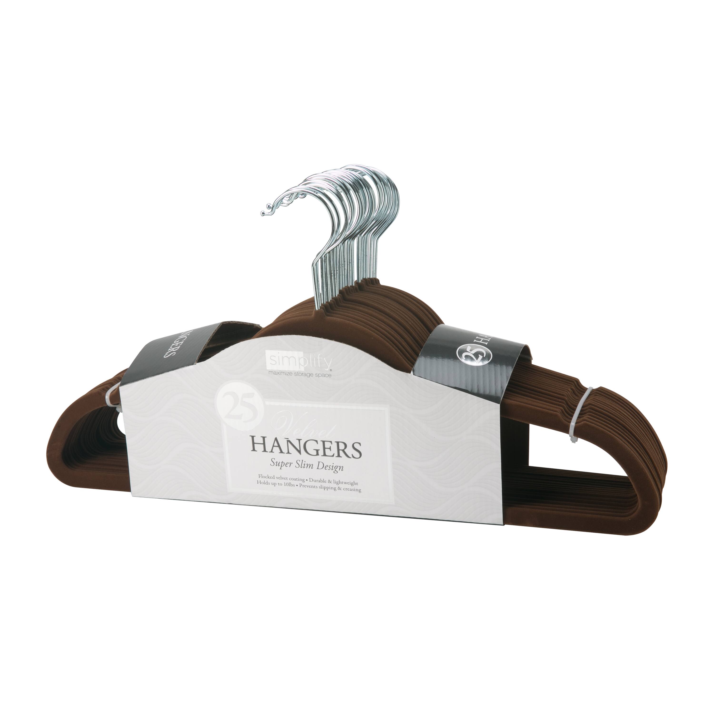 Simplify Slim Velvet Suit Hangers, 25ct.