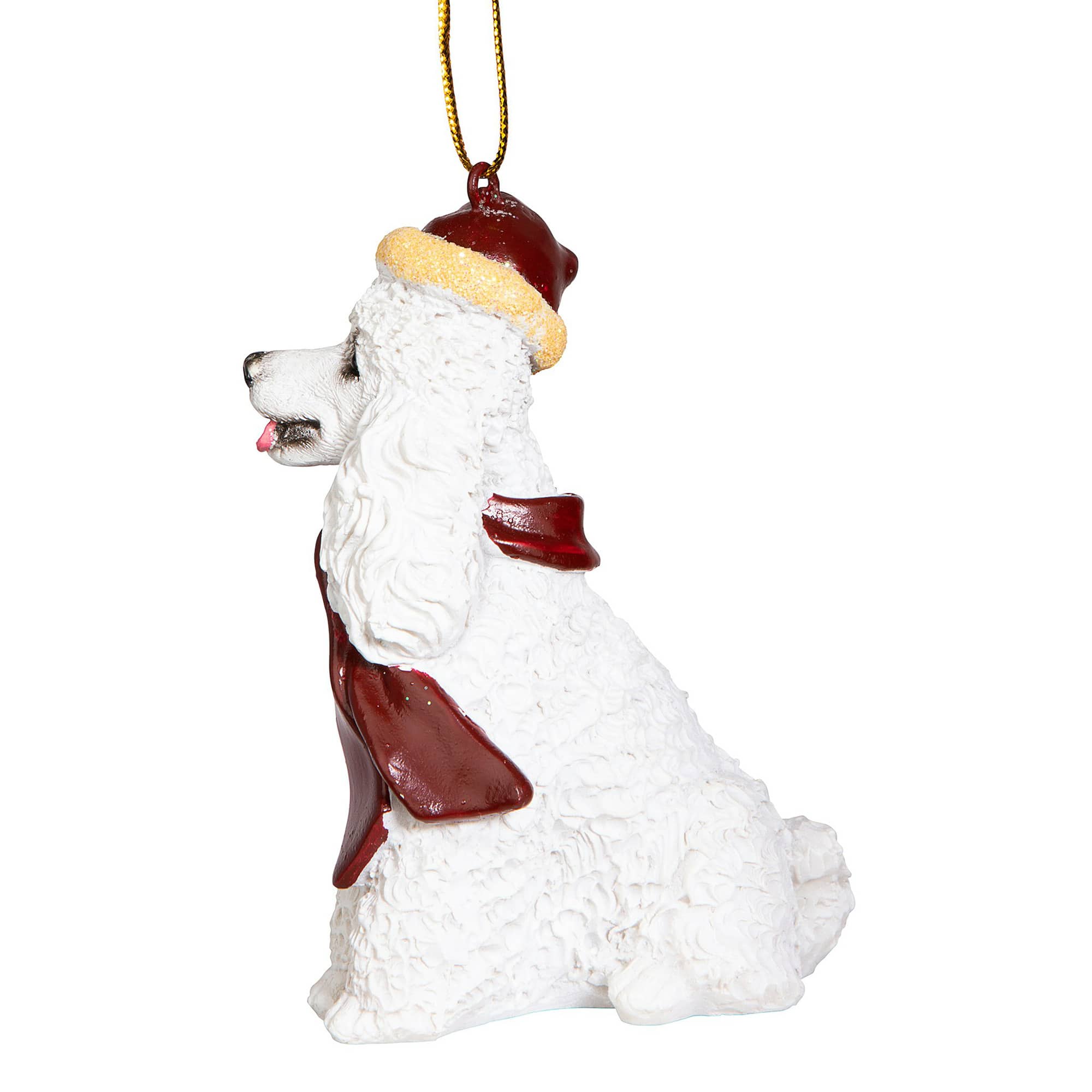 Design Toscano 3.5" White Poodle Ornament Sculpture