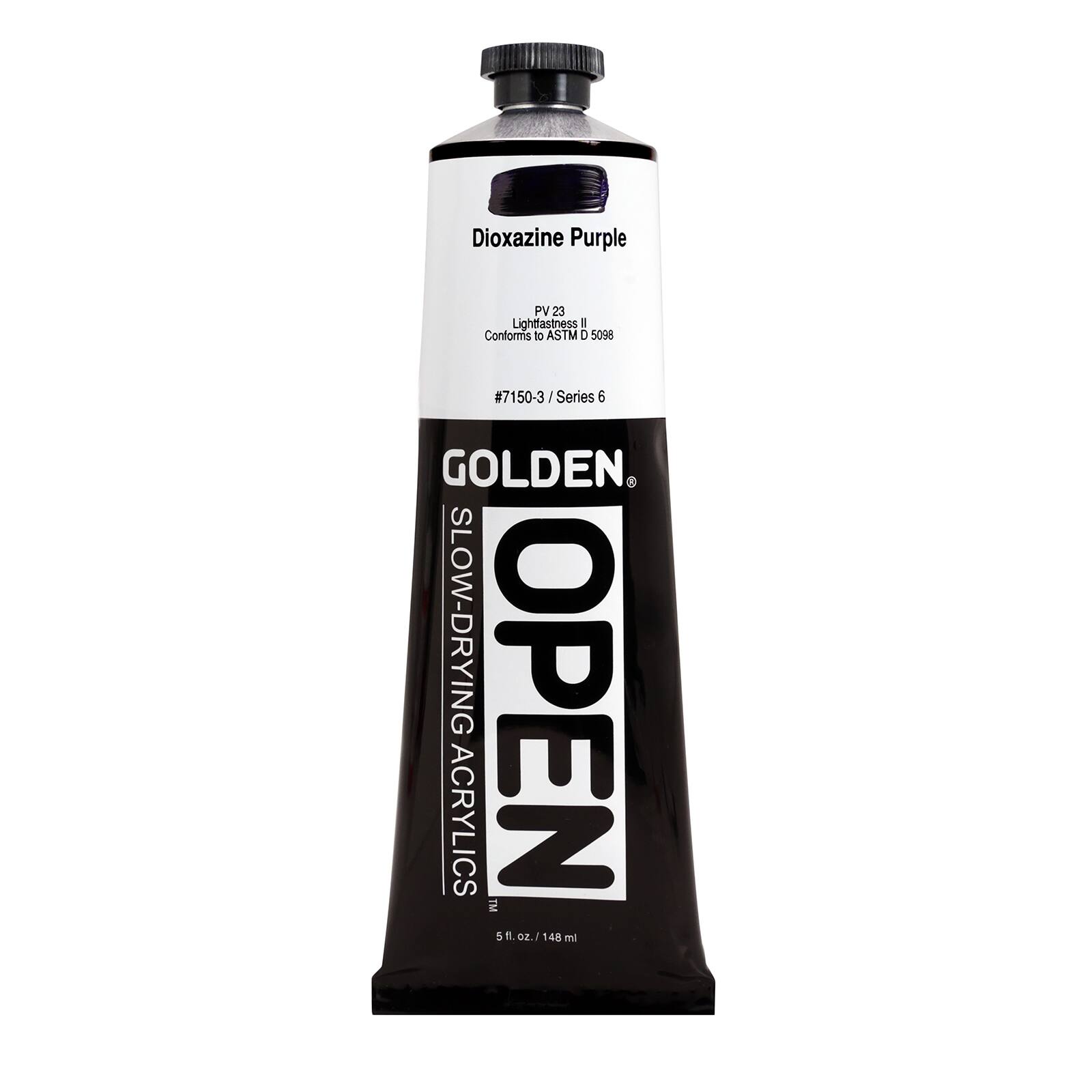 Golden OPEN Slow-Drying Acrylics, 5 oz Paint in Dioxazine Purple