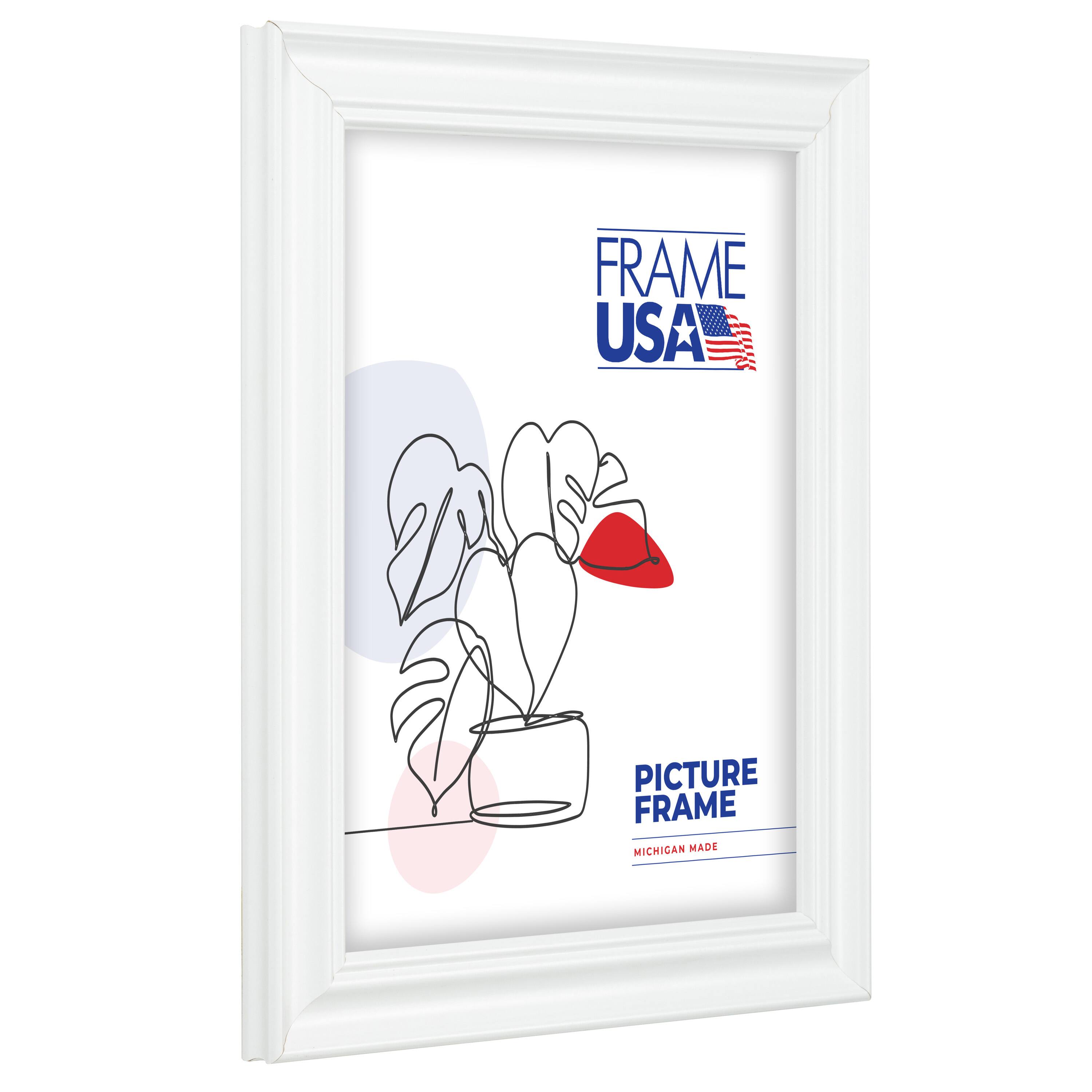 Frame USA Value Added White Single Image Picture Frame