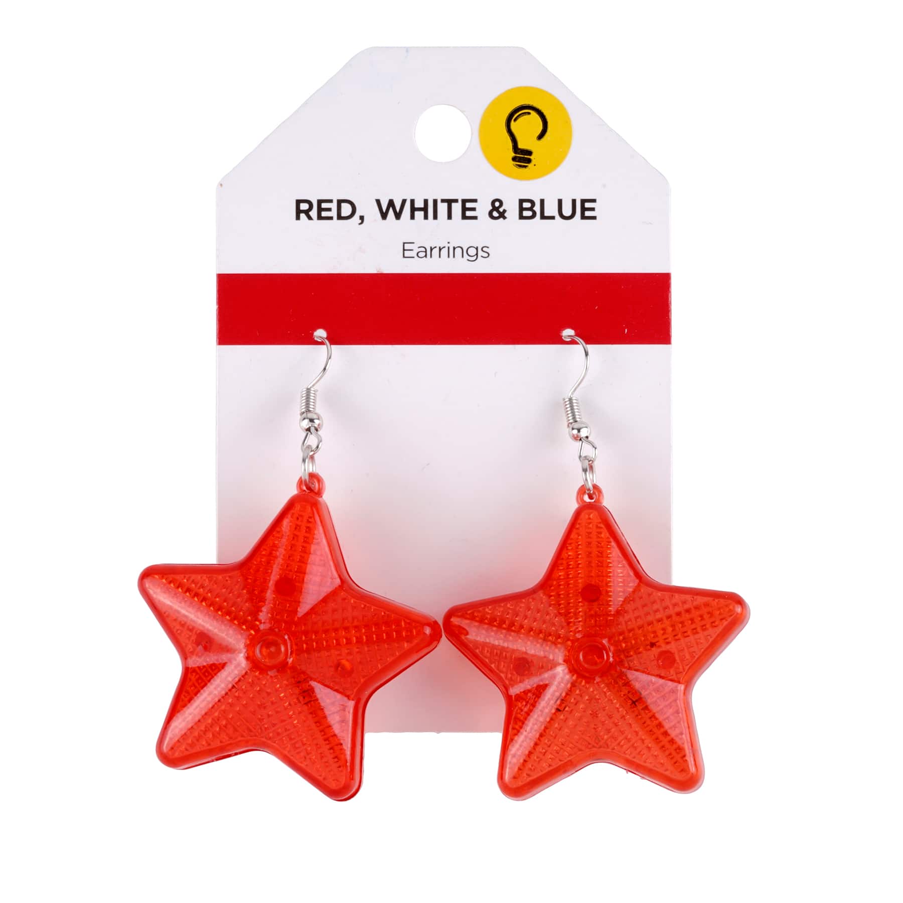 led star earrings