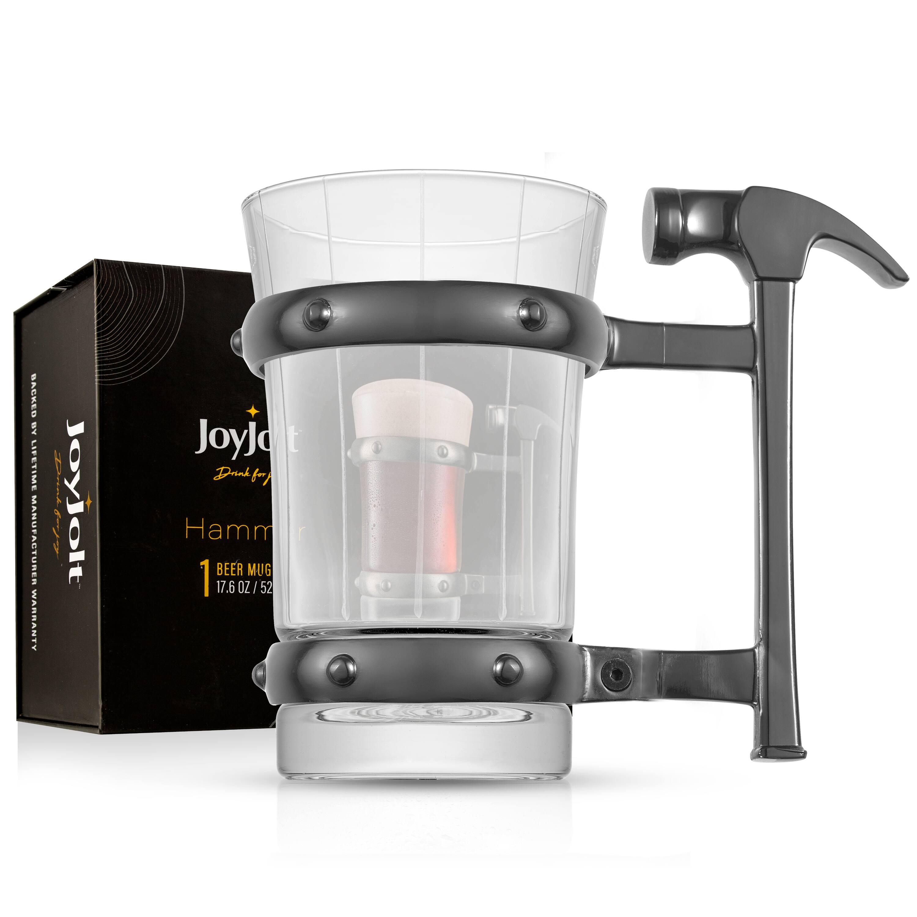 JoyJolt® Tools Collection 17oz. Hammer Handle Single Beer Mug
