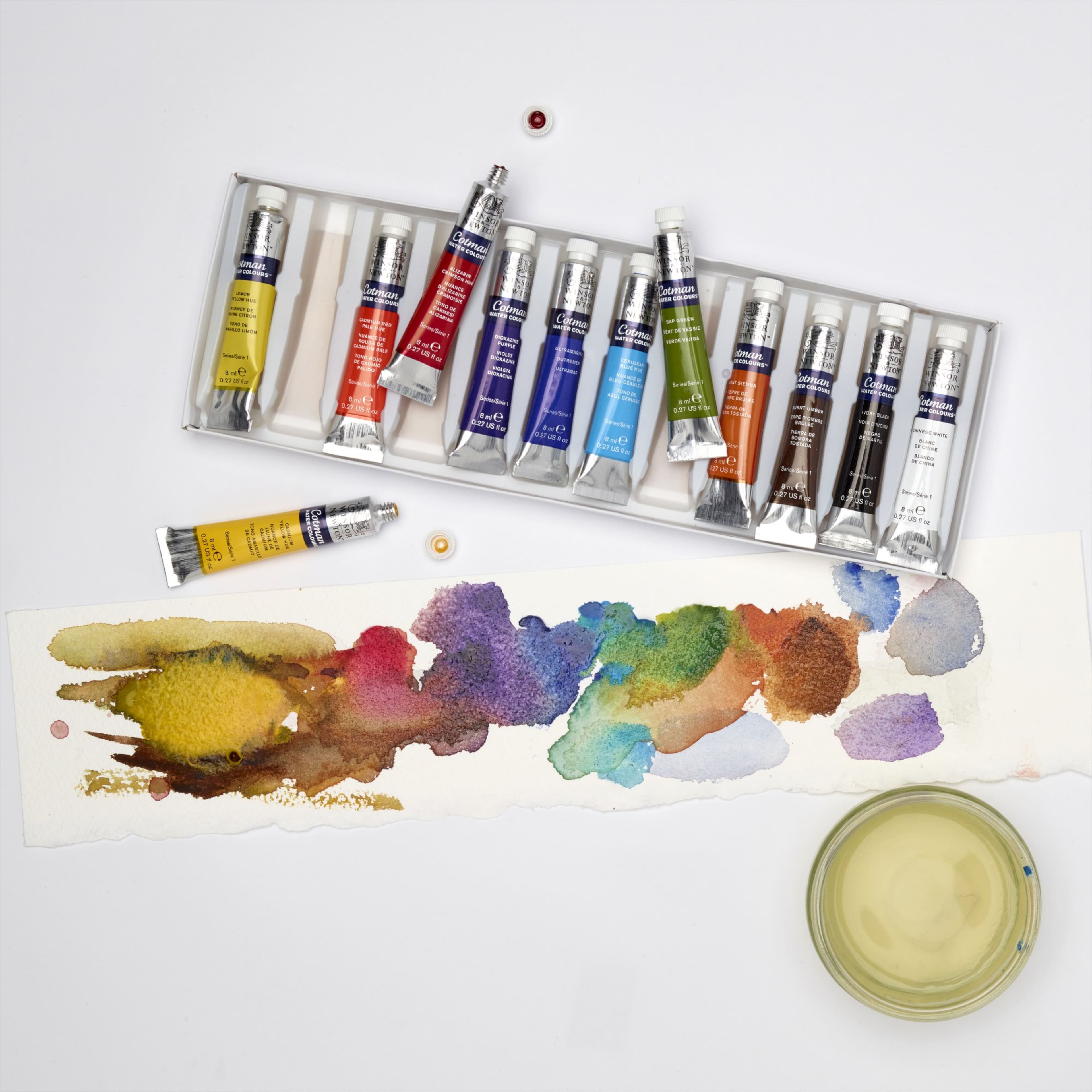 Winsor &#x26; Newton&#x2122; Cotman Watercolour&#x2122; 12 Color Paint Tube Collection