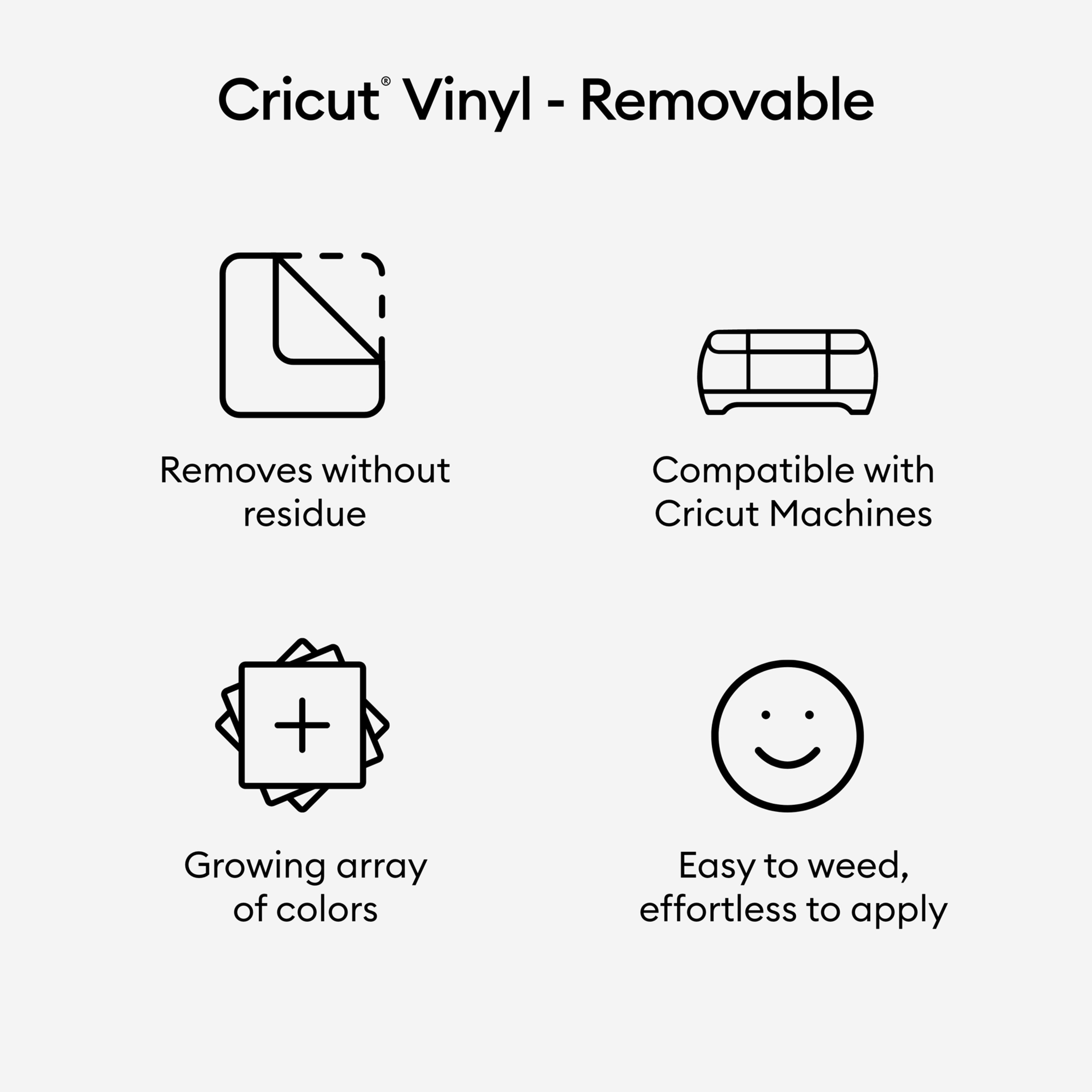 Cricut® Premium Vinyl™, Removable