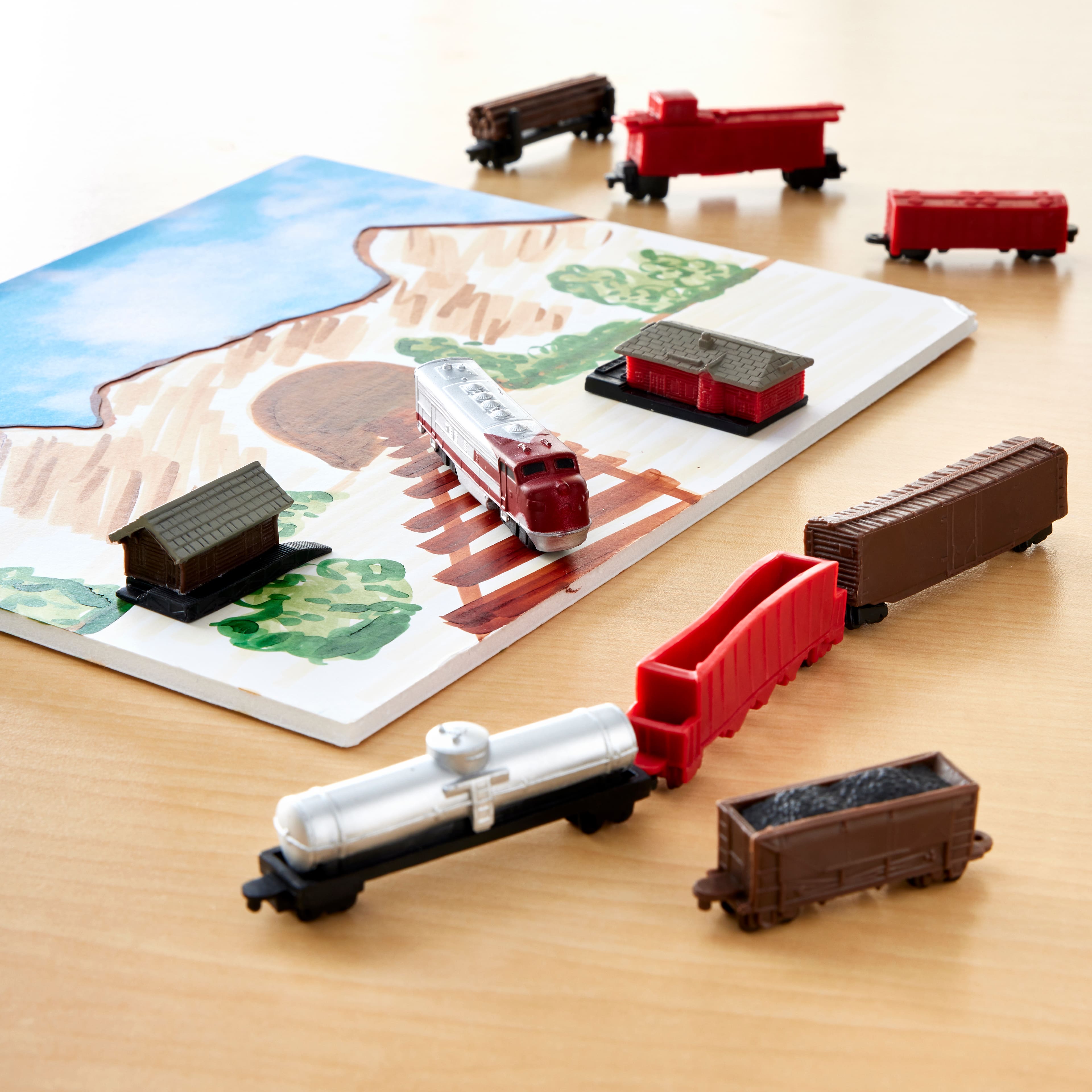 12 Pack: Safari Ltd&#xAE; TOOBS&#xAE; Trains Set