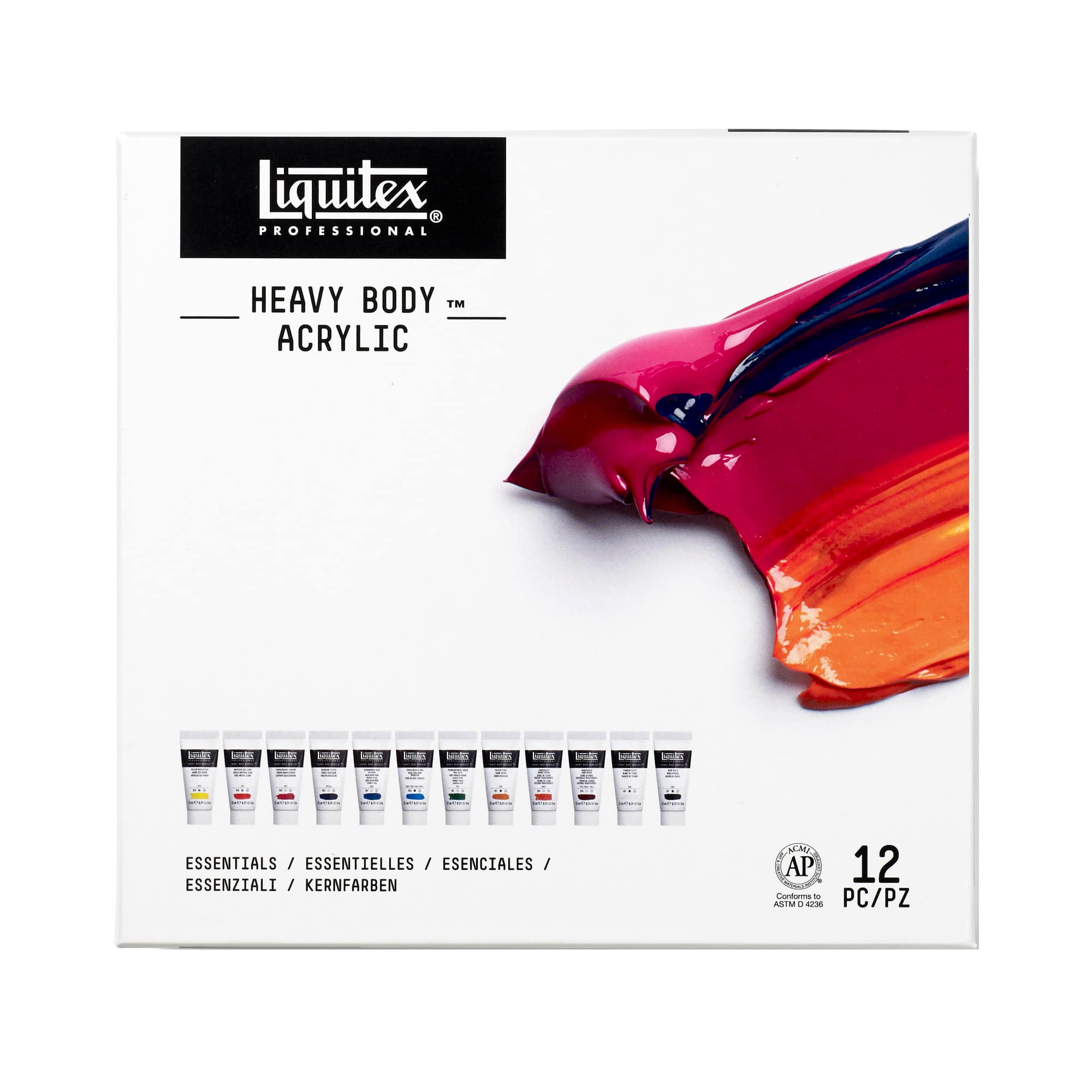 6 Packs: 12 ct. (72 total) Liquitex&#xAE; Professional Heavy Body&#x2122; Acrylic Essentials Set