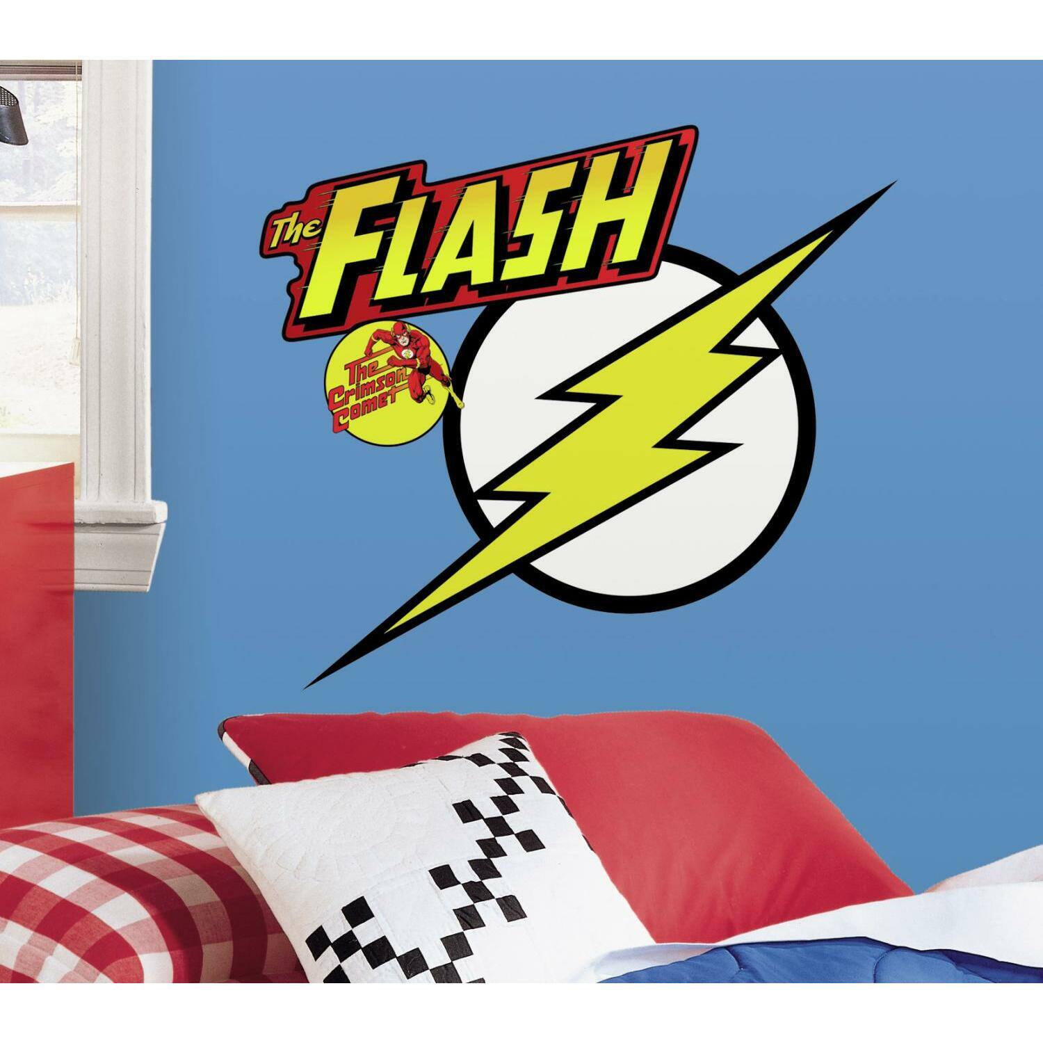 RoomMates Classic Flash Logo Peel & Stick Giant Decals