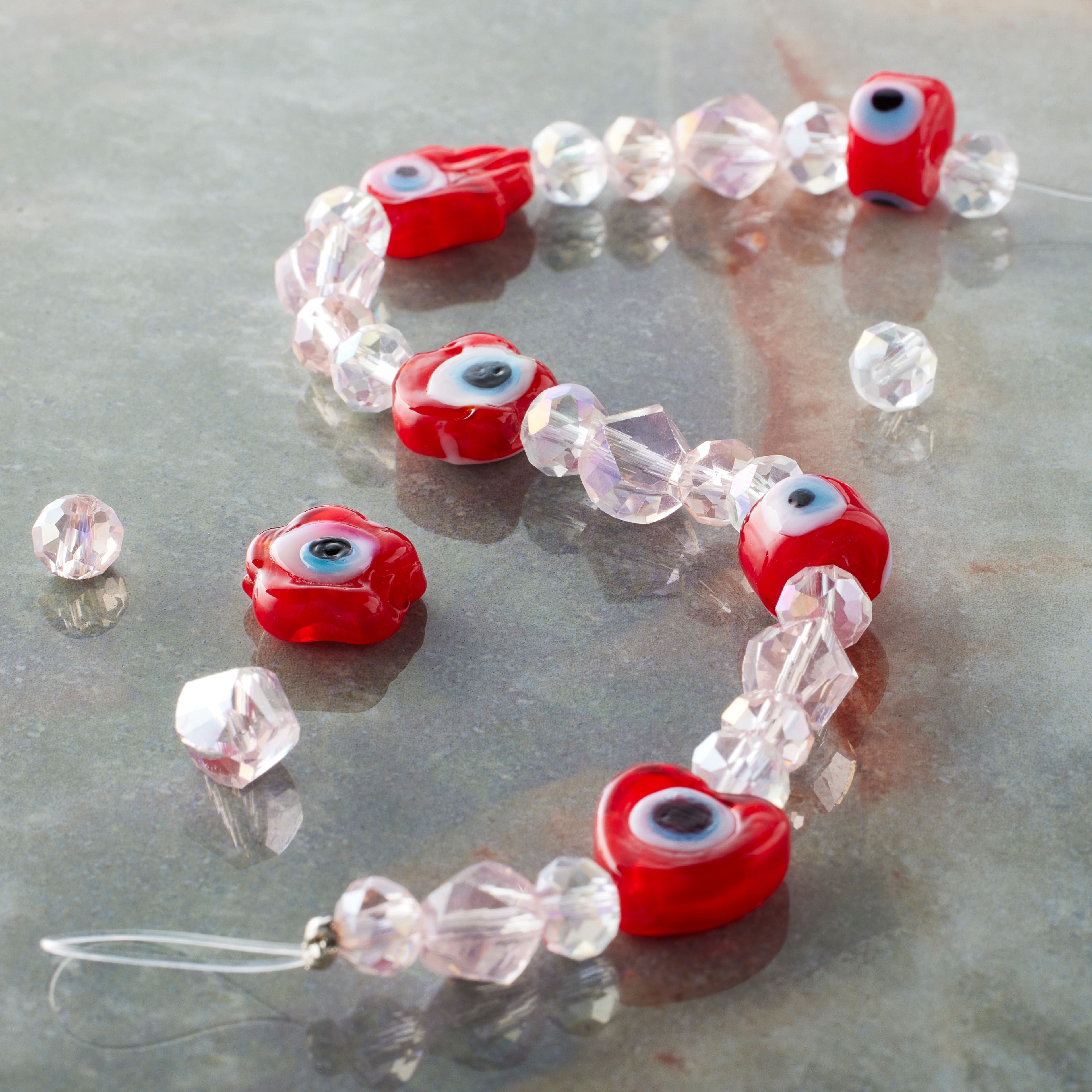 Red Evil Eye Lampwork Glass Bead Mix by Bead Landing&#x2122;