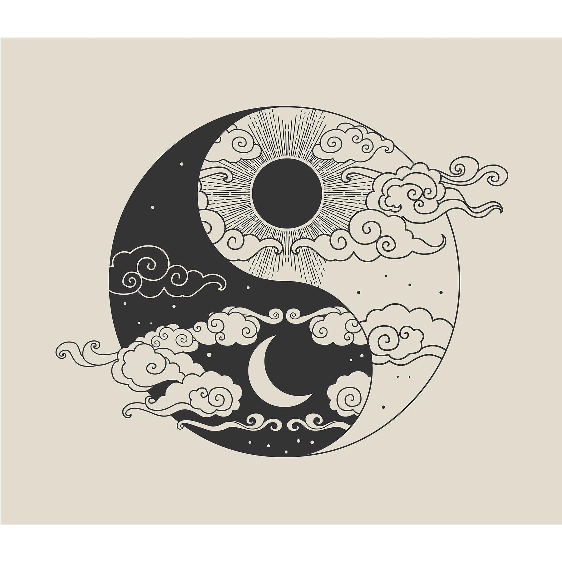 RoomMates Yin Yang Tapestry