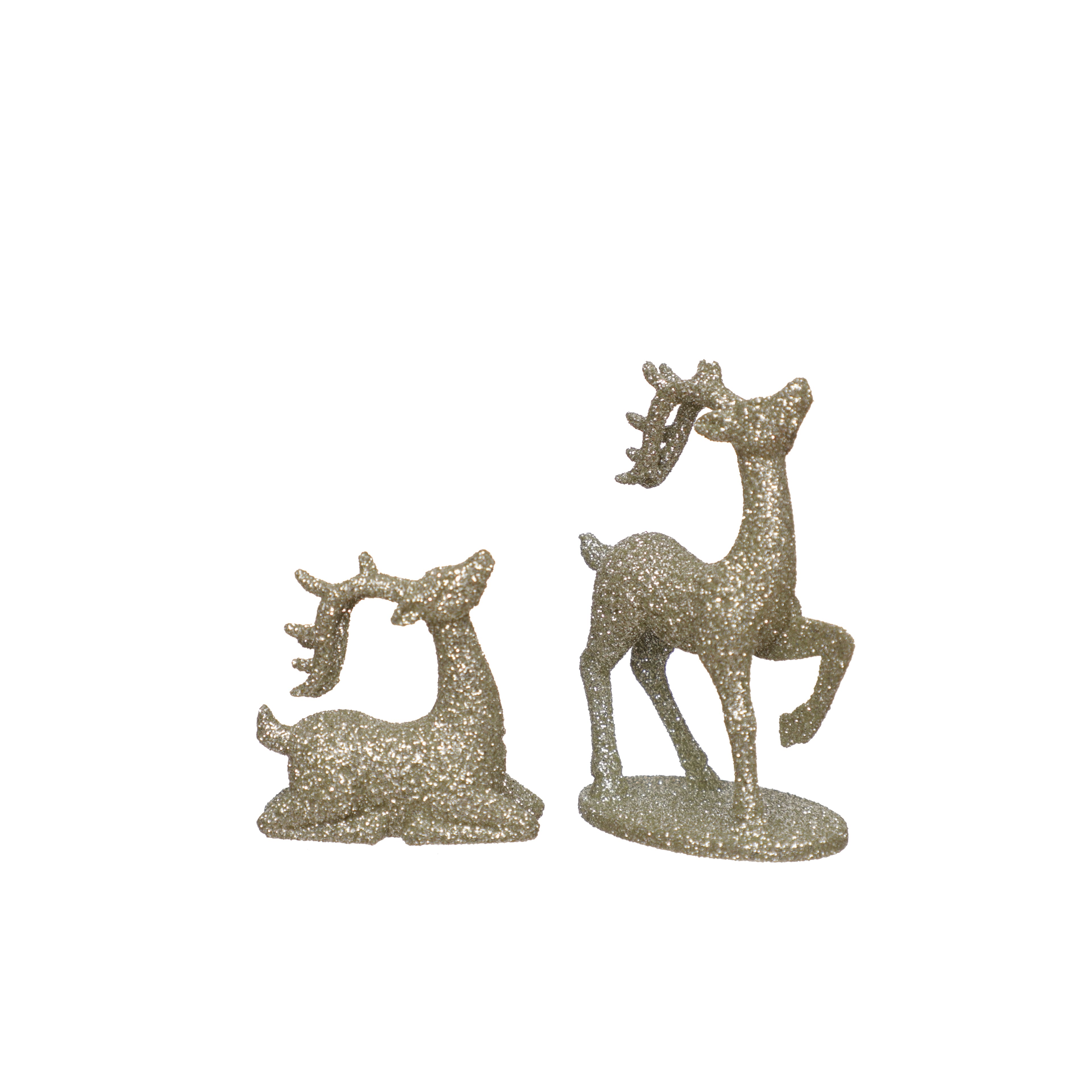 Mini Champagne Deer Decorations by Ashland&#xAE;