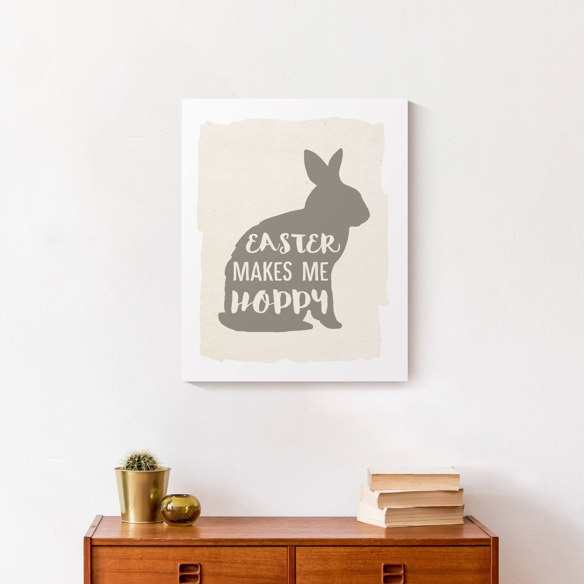 Easter Makes Me Hoppy 2 16" x 20" Canvas Wall Art