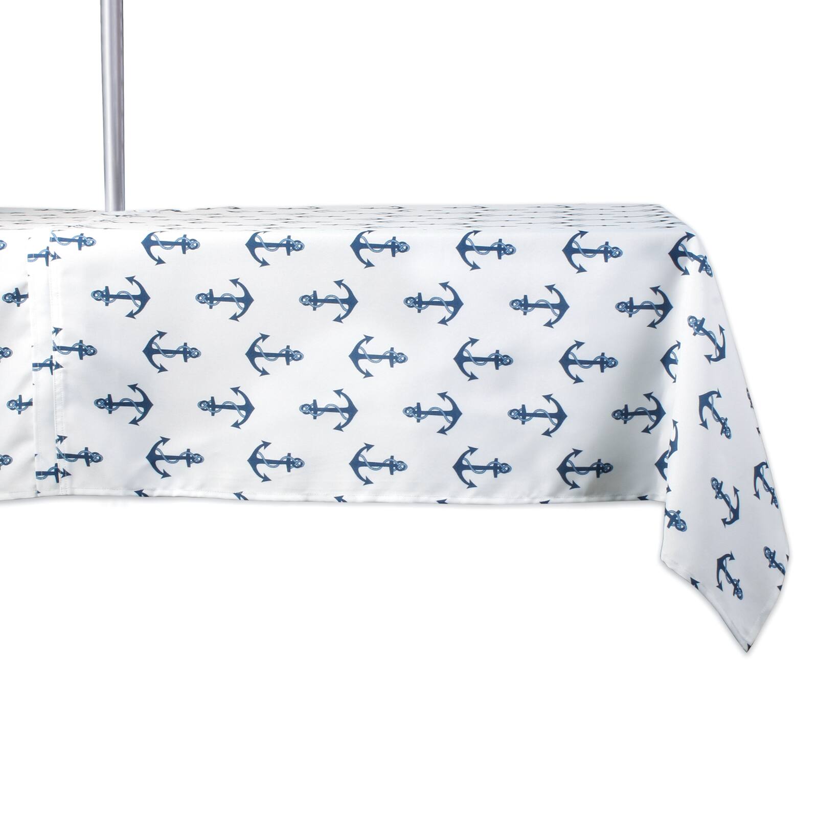 Anchors Print Outdoor Tablecloth With Zipper 60" x 120"