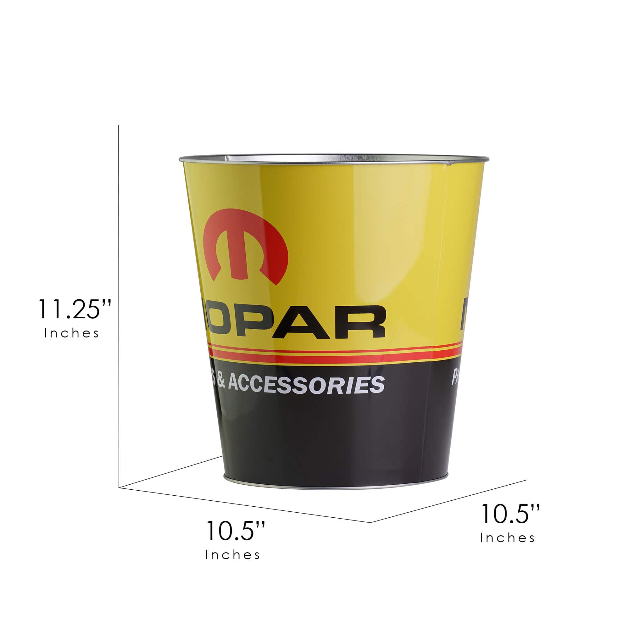 American Art D&#xE9;cor&#x2122; 11&#x22; Mopar Parts &#x26; Accessories Small Decorative Metal Trash Can