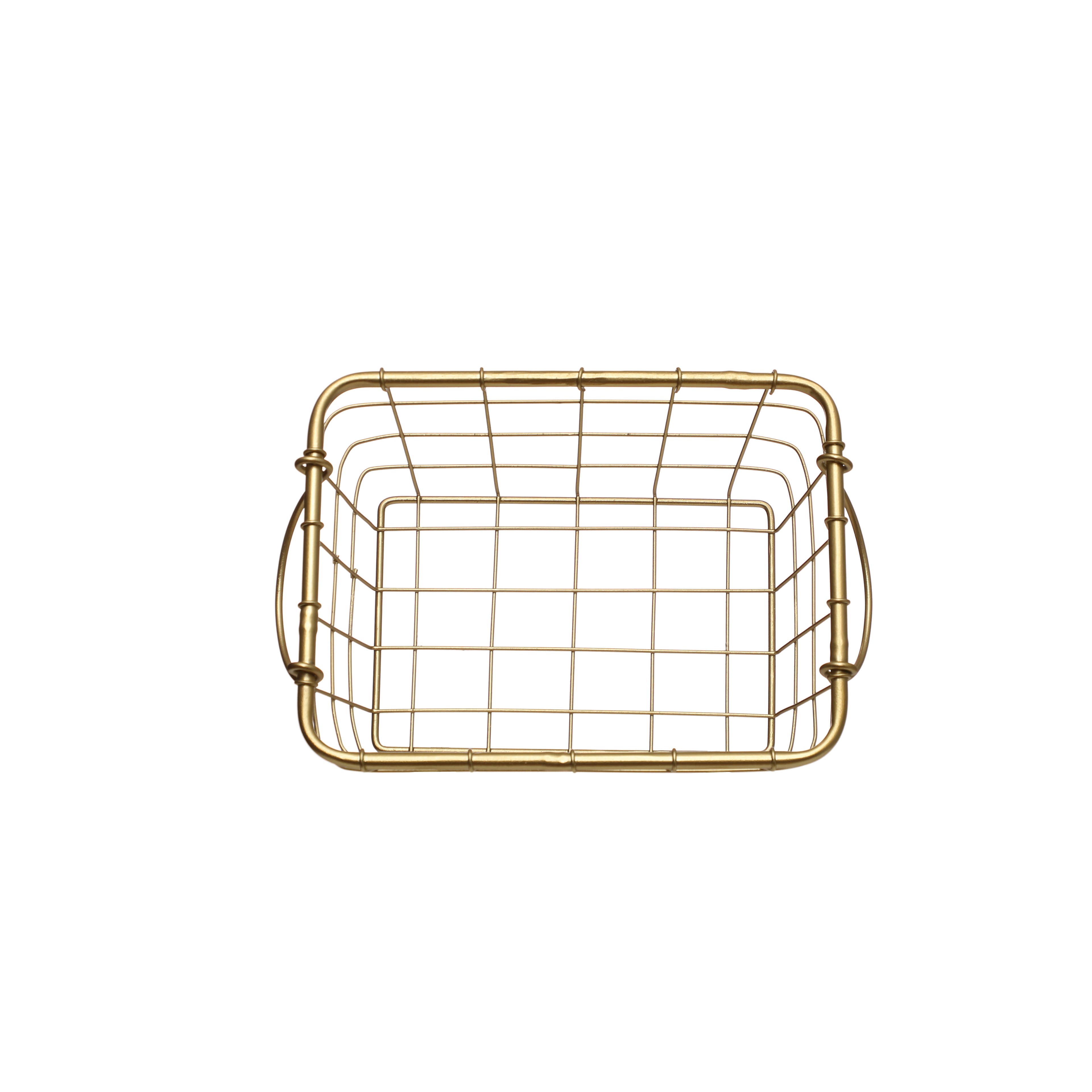 Small Gold Metal Basket by Ashland&#xAE;