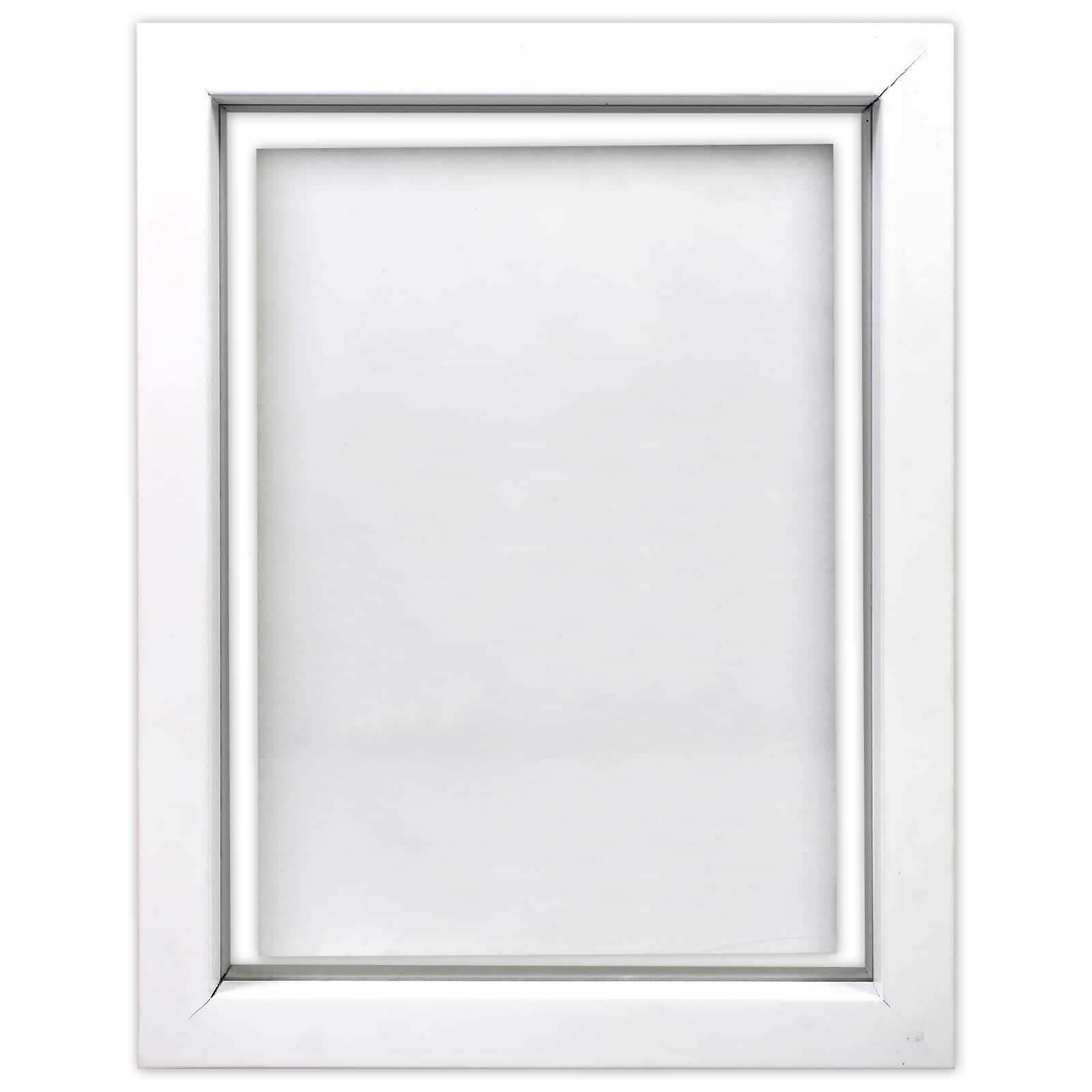 Expressions™ 6" x 8" White Float Frame by Studio Décor®