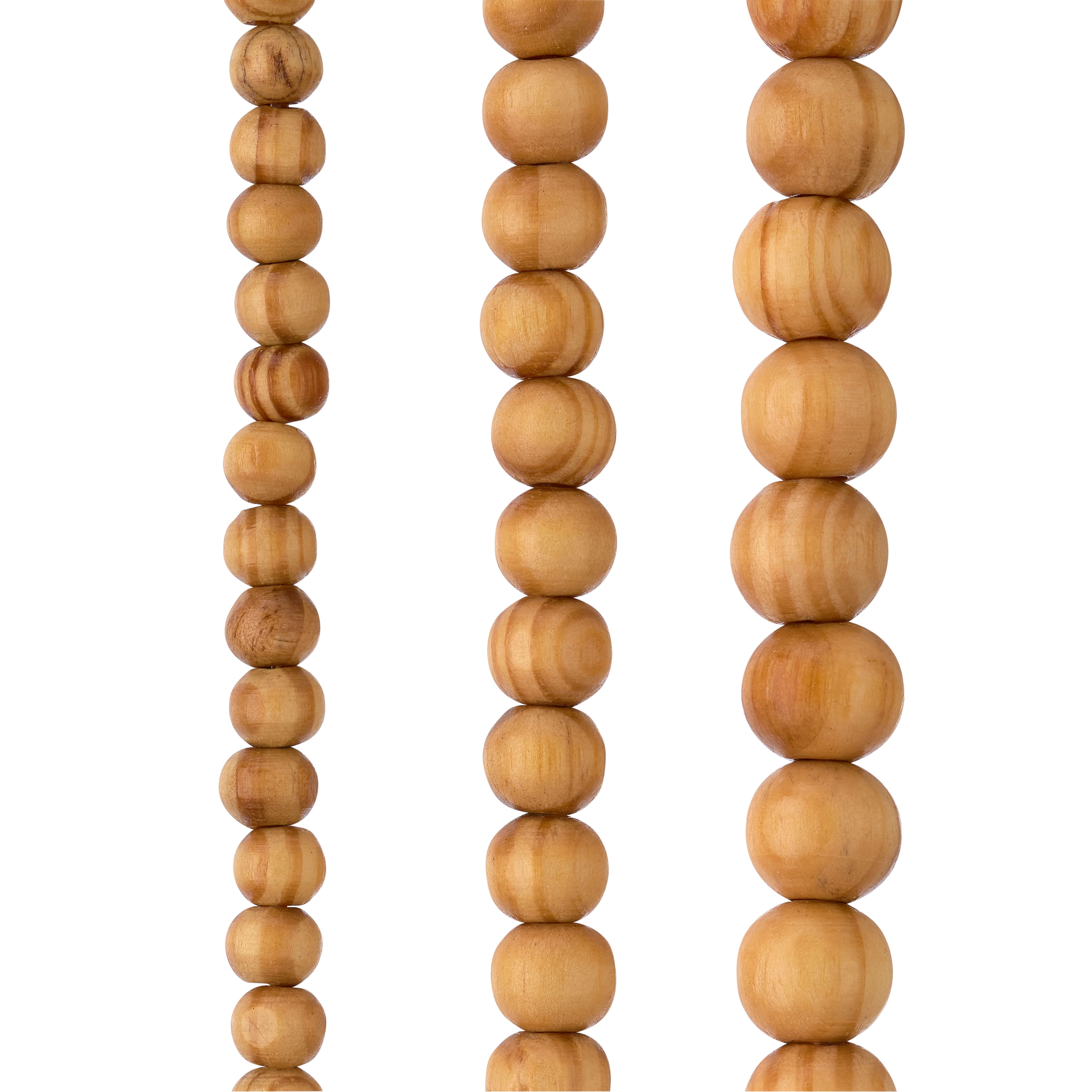 Raw Pine Wood Round Beads, 25mm by Bead Landing™