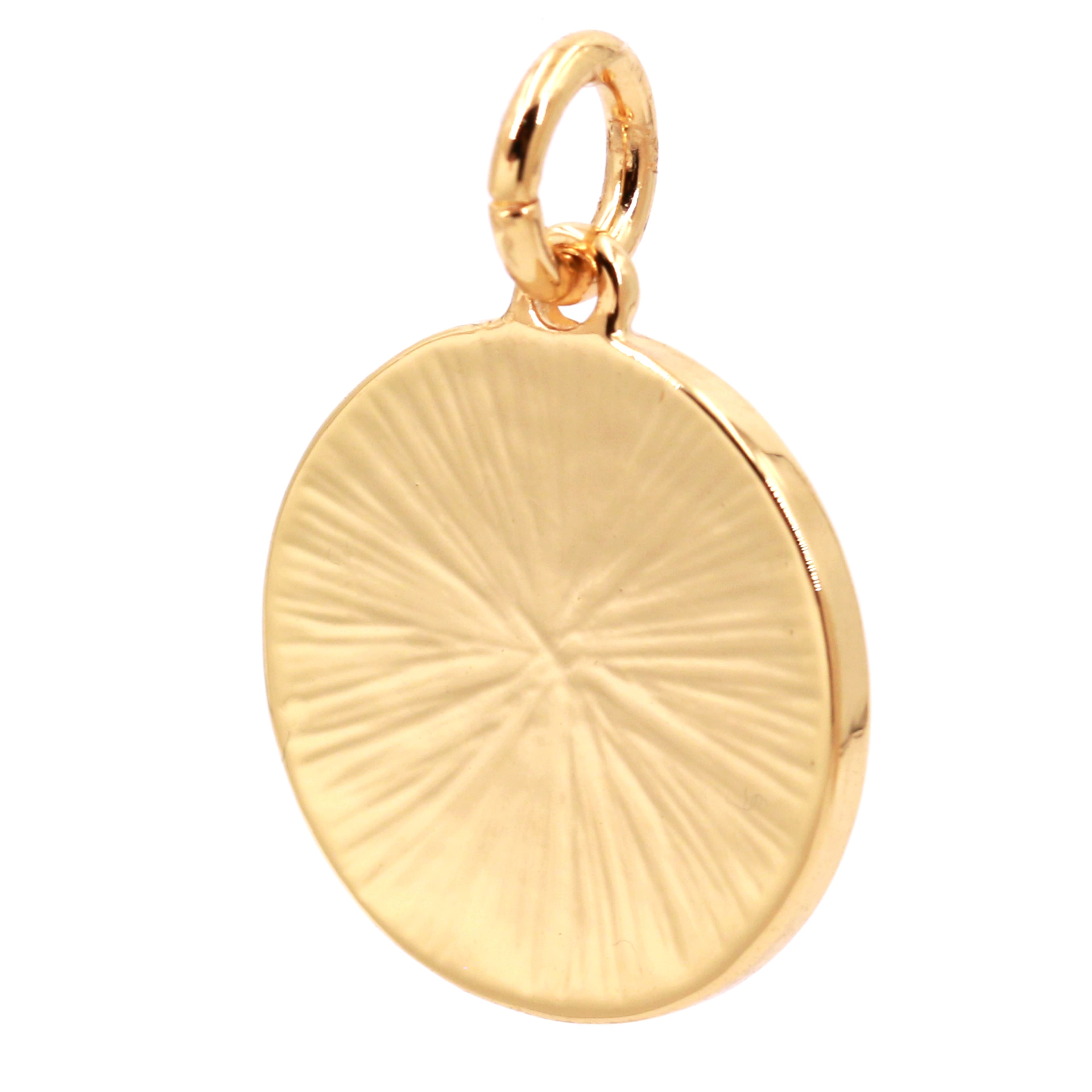 14K Gold Plated Disc Charm by Bead Landing&#x2122;
