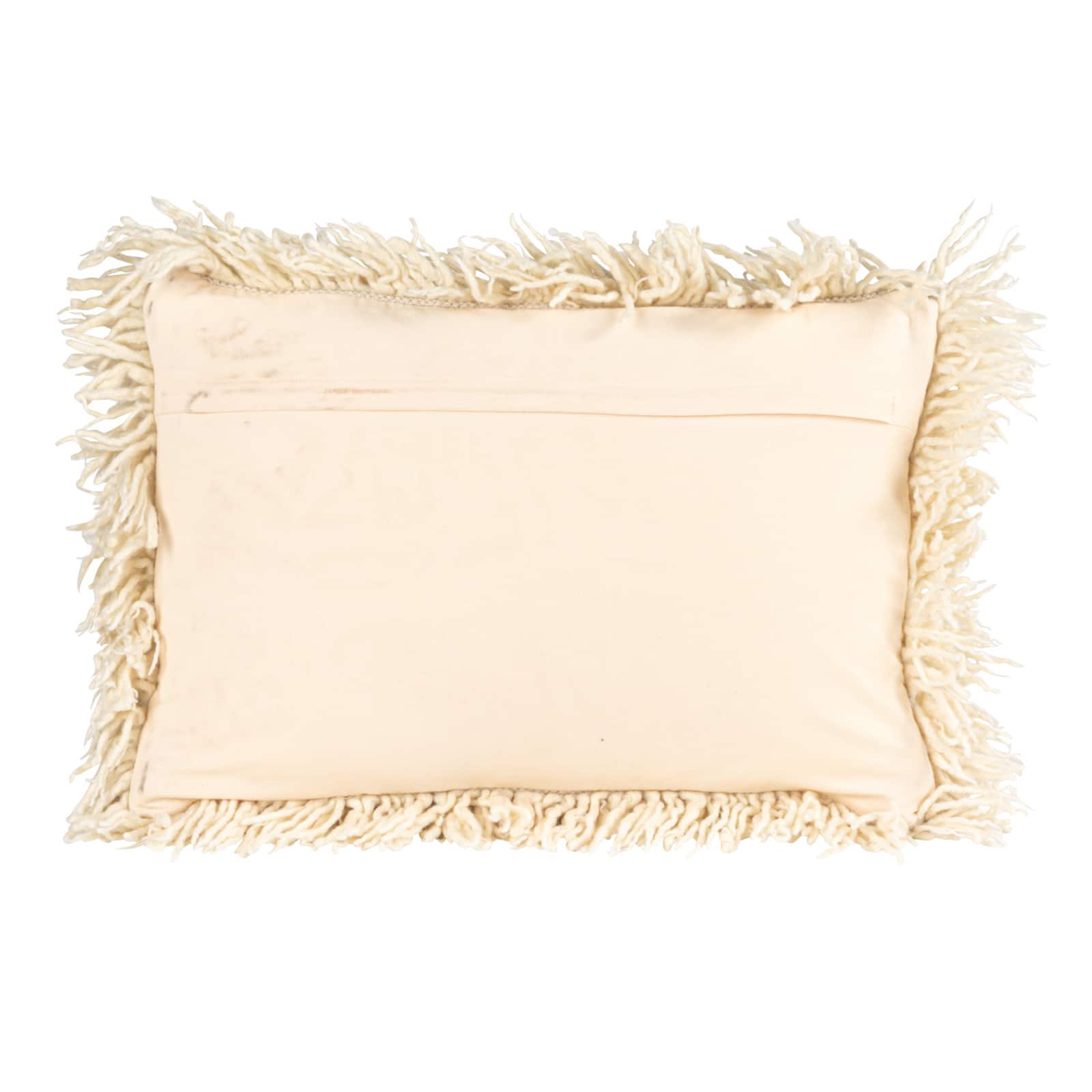 Hello Honey&#xAE; White New Zealand Wool &#x26; Cotton Lumbar Pillow