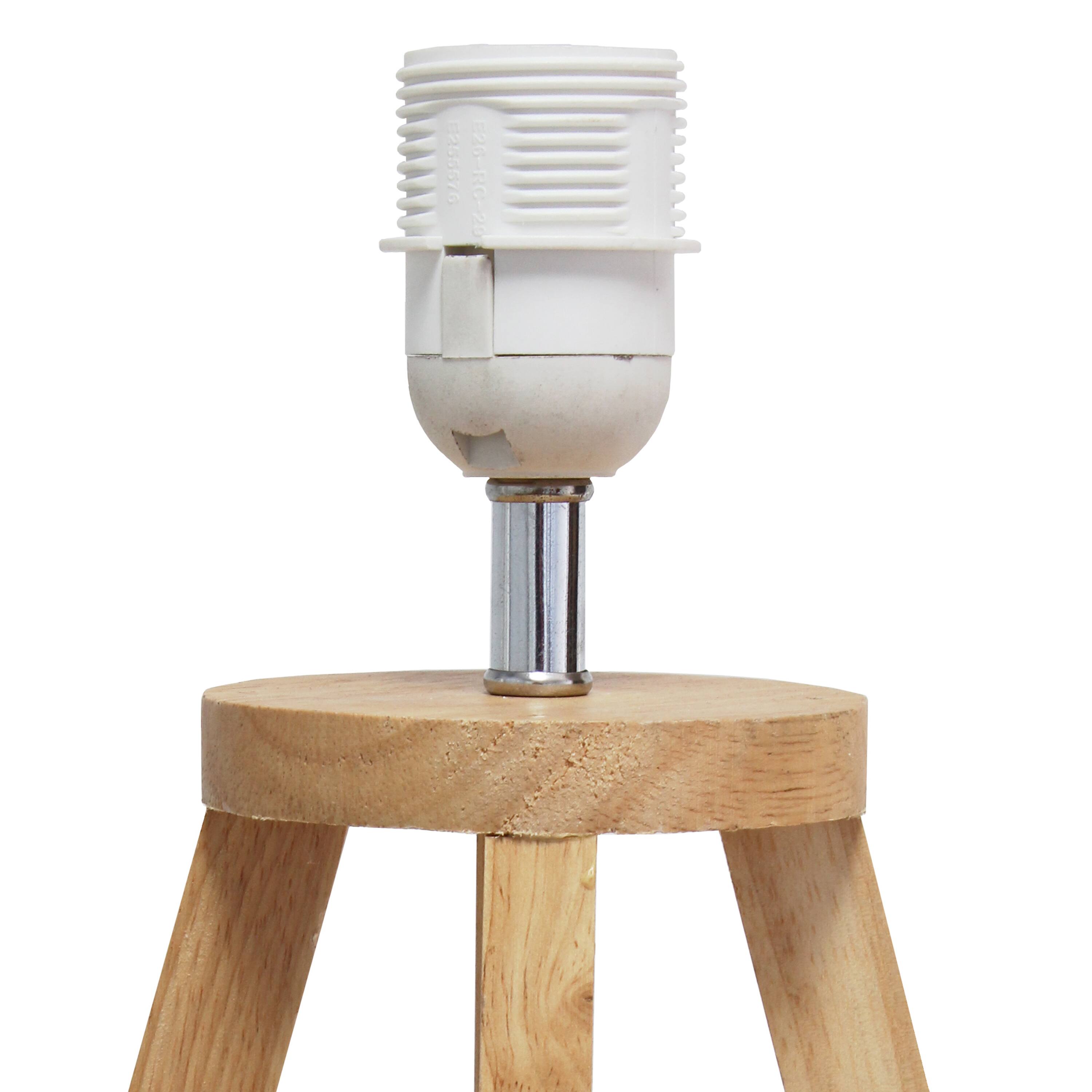 Simple Designs 19&#x22; Interlocked Triangular Table Lamp with White Shade