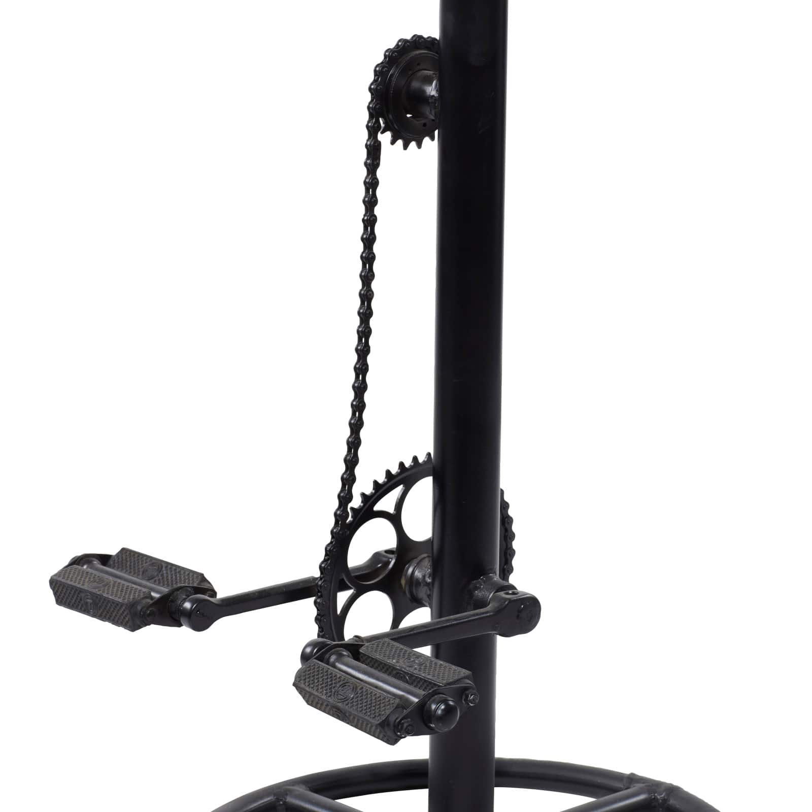 32&#x22; Brown Iron Industrial Bar Stool