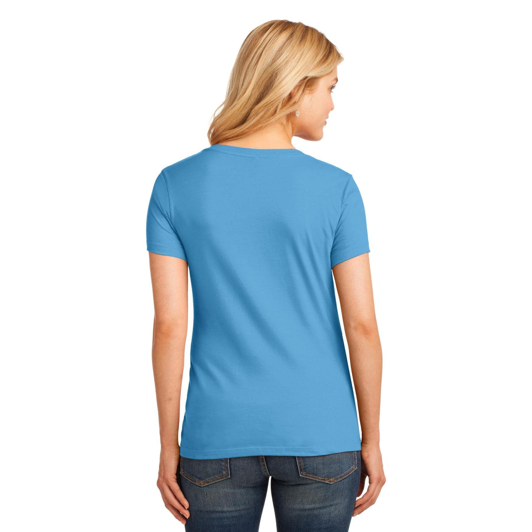 Port & Company® Brights Core Cotton V-Neck Ladies T-Shirt