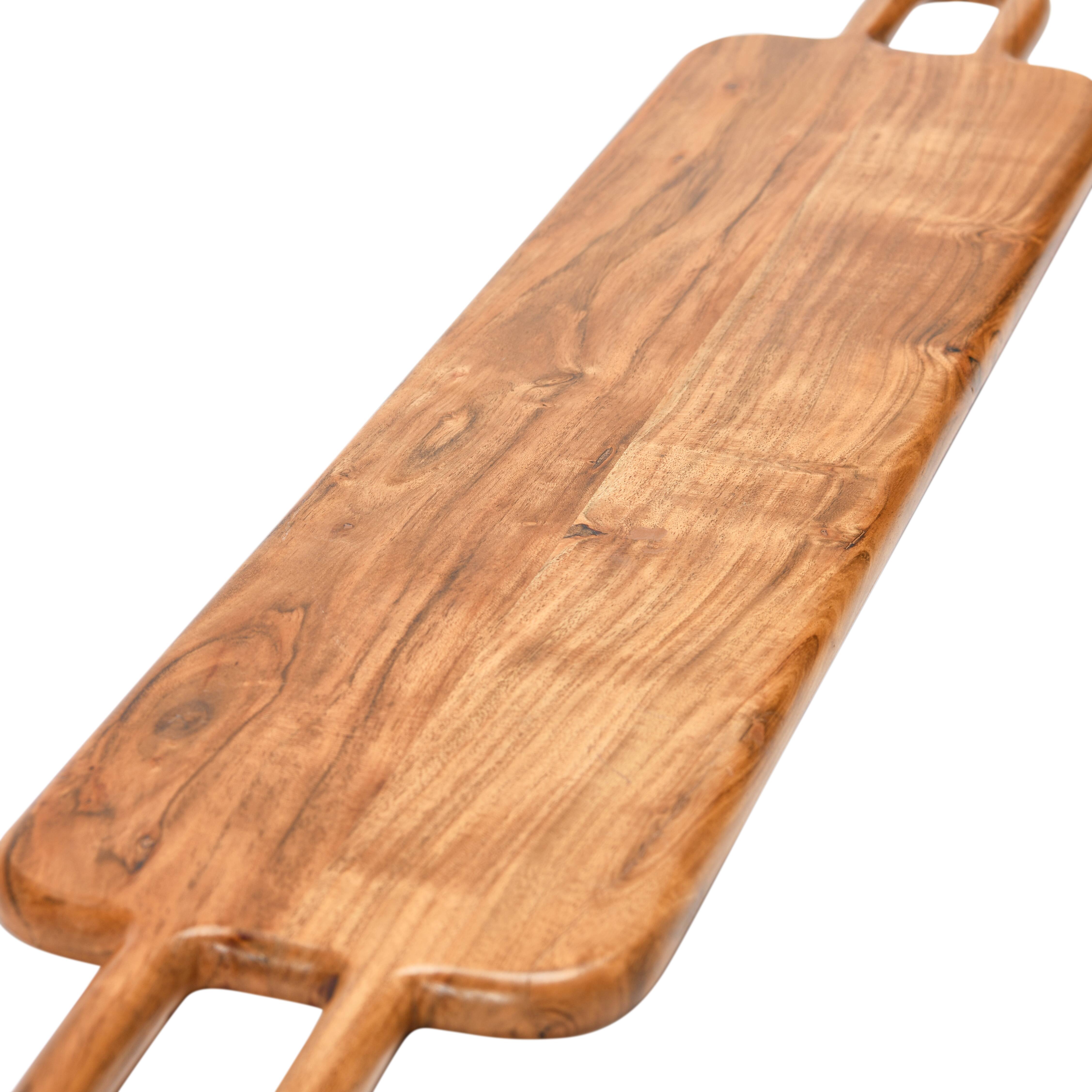 Hello Honey&#xAE; 32&#x22; Acacia Wood Serving Board with Handles