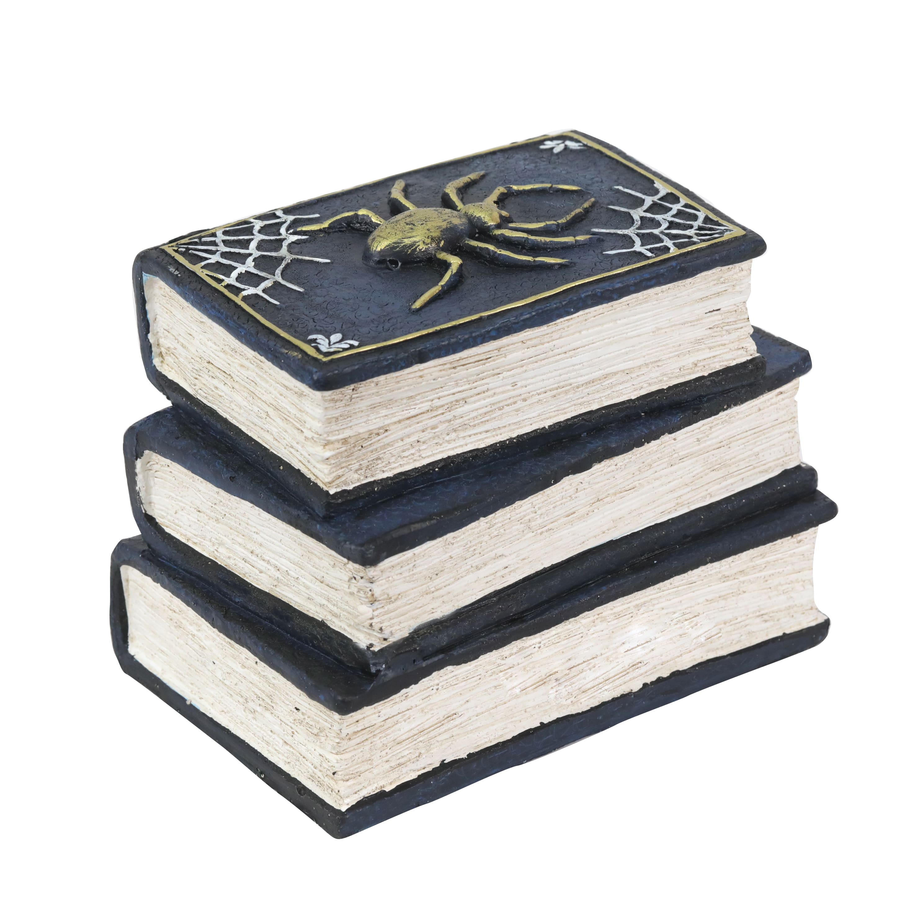 7&#x22; Stacked Books with Spider Tabletop D&#xE9;cor by Ashland&#xAE;