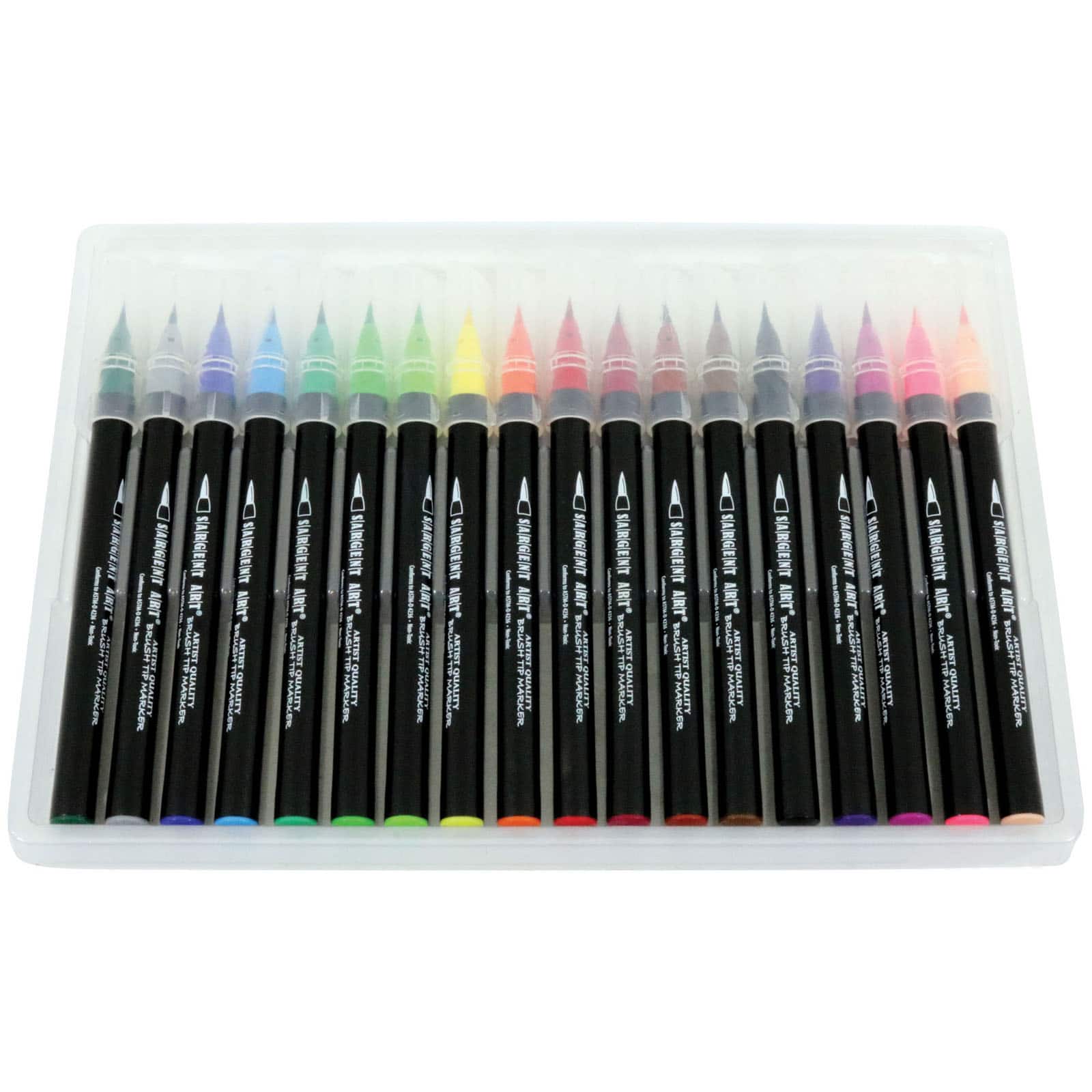 12 Packs: 18 ct. (216 total) Sargent Art® Artist Quality Brush Tip Marker  Set