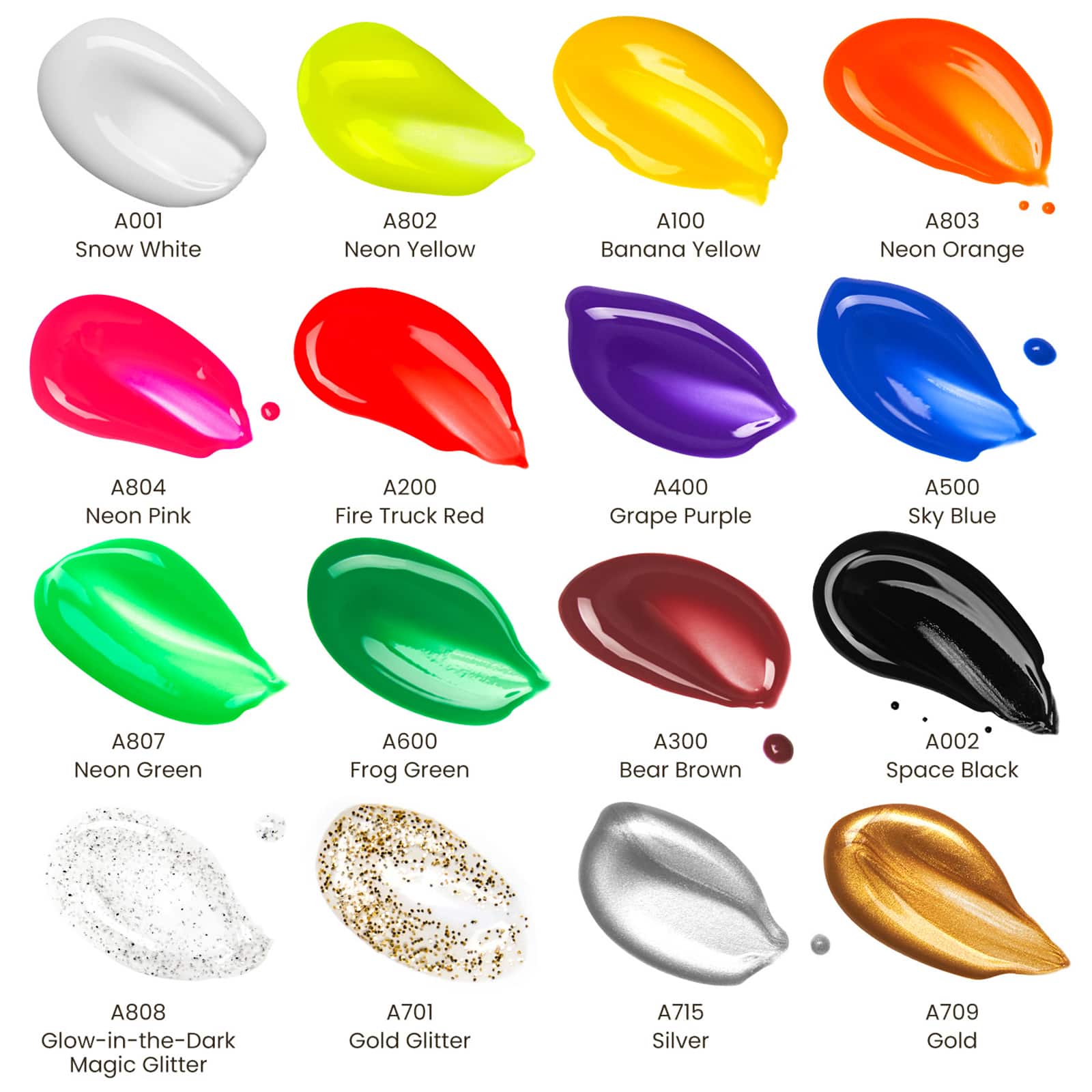 Arteza&#xAE; Kids Premium Tempera Paint, 13.5 oz/400 ml, Assorted Colors, set of 16