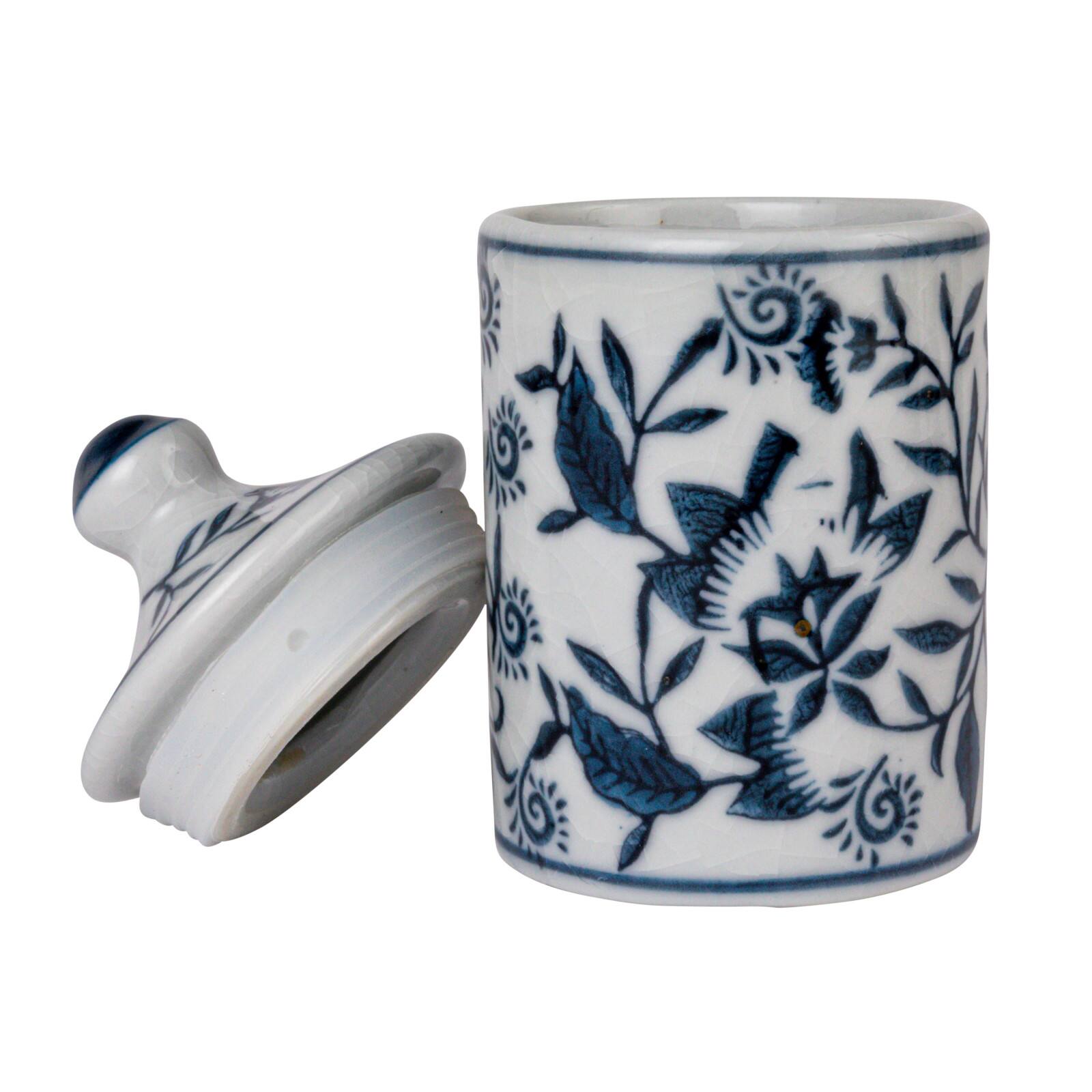 Hello Honey® 4.5" Blue Blossom Enchantment Stoneware Jar Set