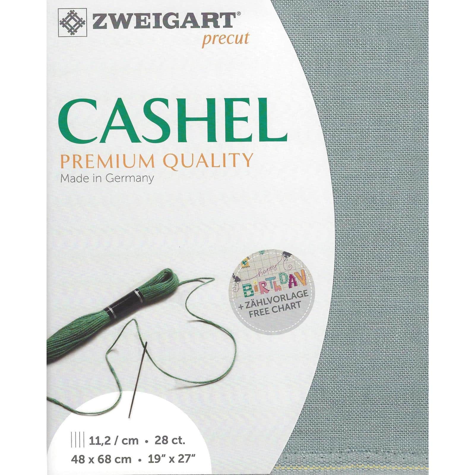 Zweigart&#xAE; Cashel Precut 28 Count Premium Fabric, 19&#x22; x 27&#x22;