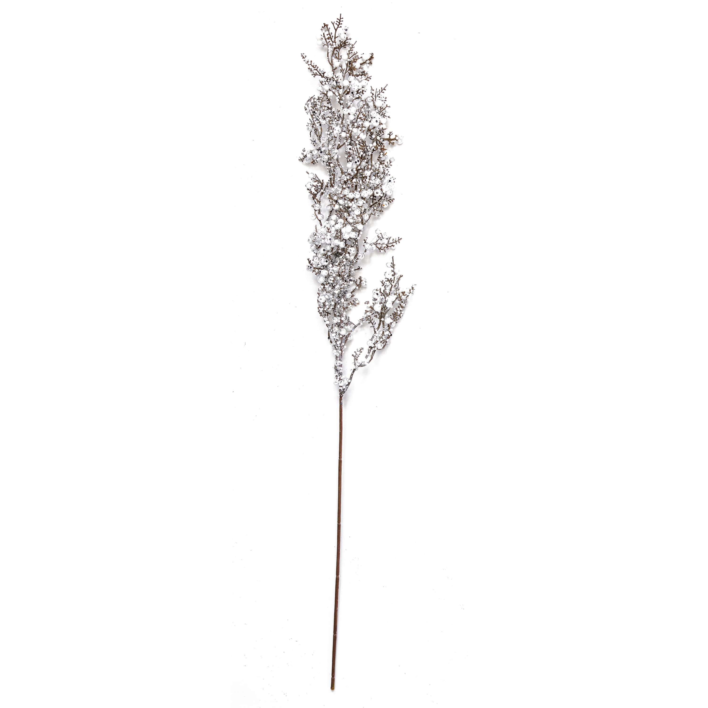 29" Christmas Glittered White Berry Spray, 3ct.