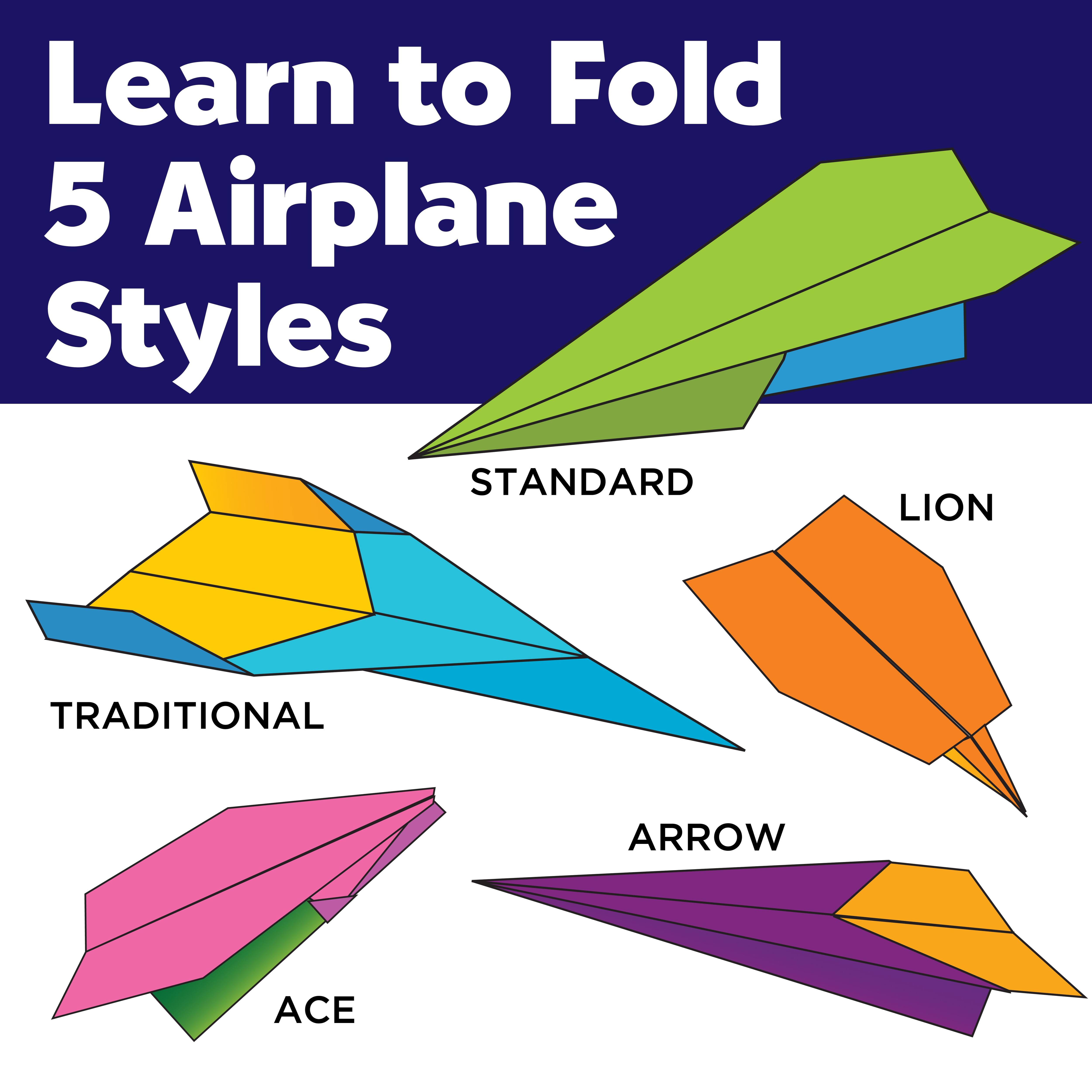 Creativity for Kids&#xAE; Stunt Squadron&#x2122; Neon Glow Paper Airplane Kit