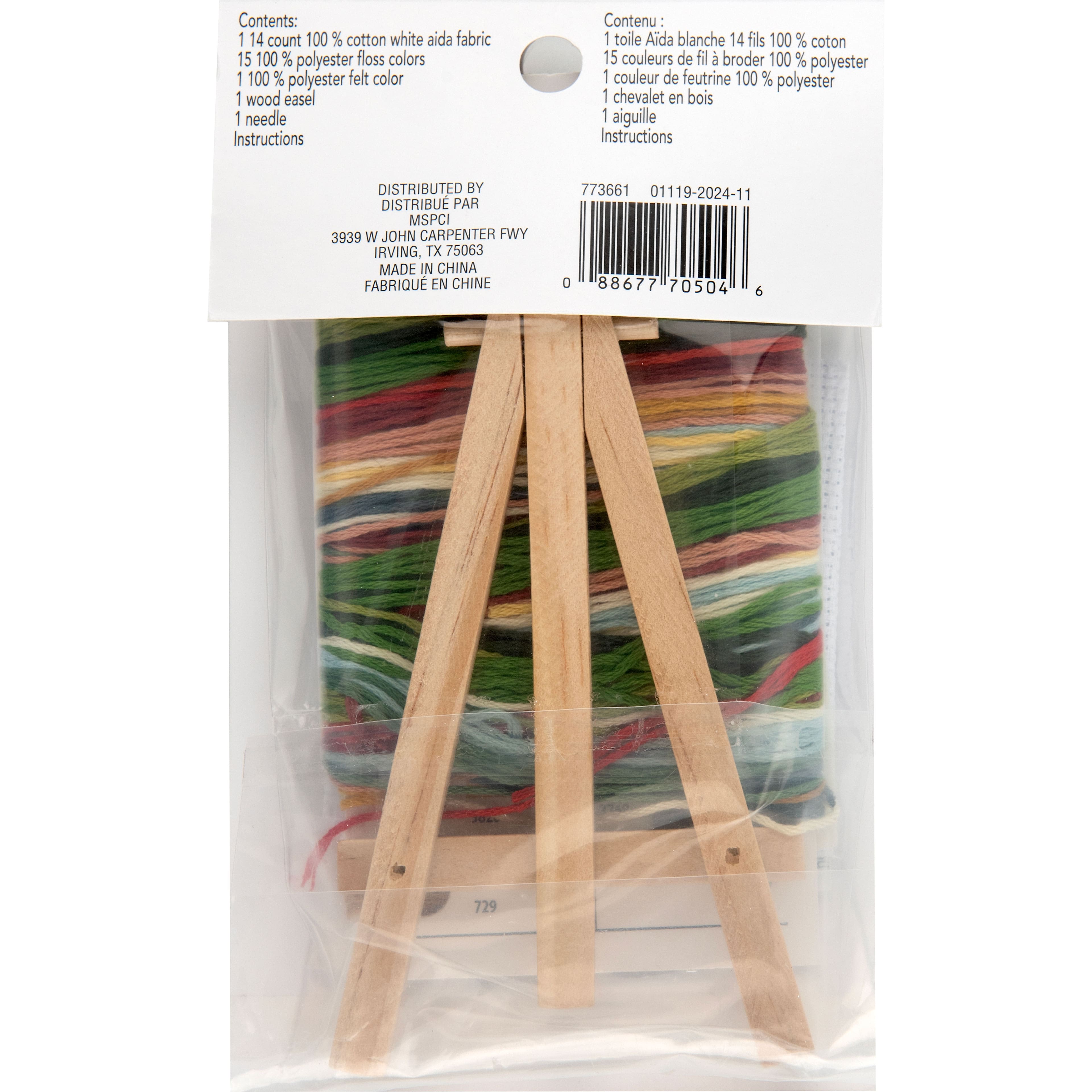 3" x 3" Tuscan Counted Cross Stitch Kit by Loops & Threads®