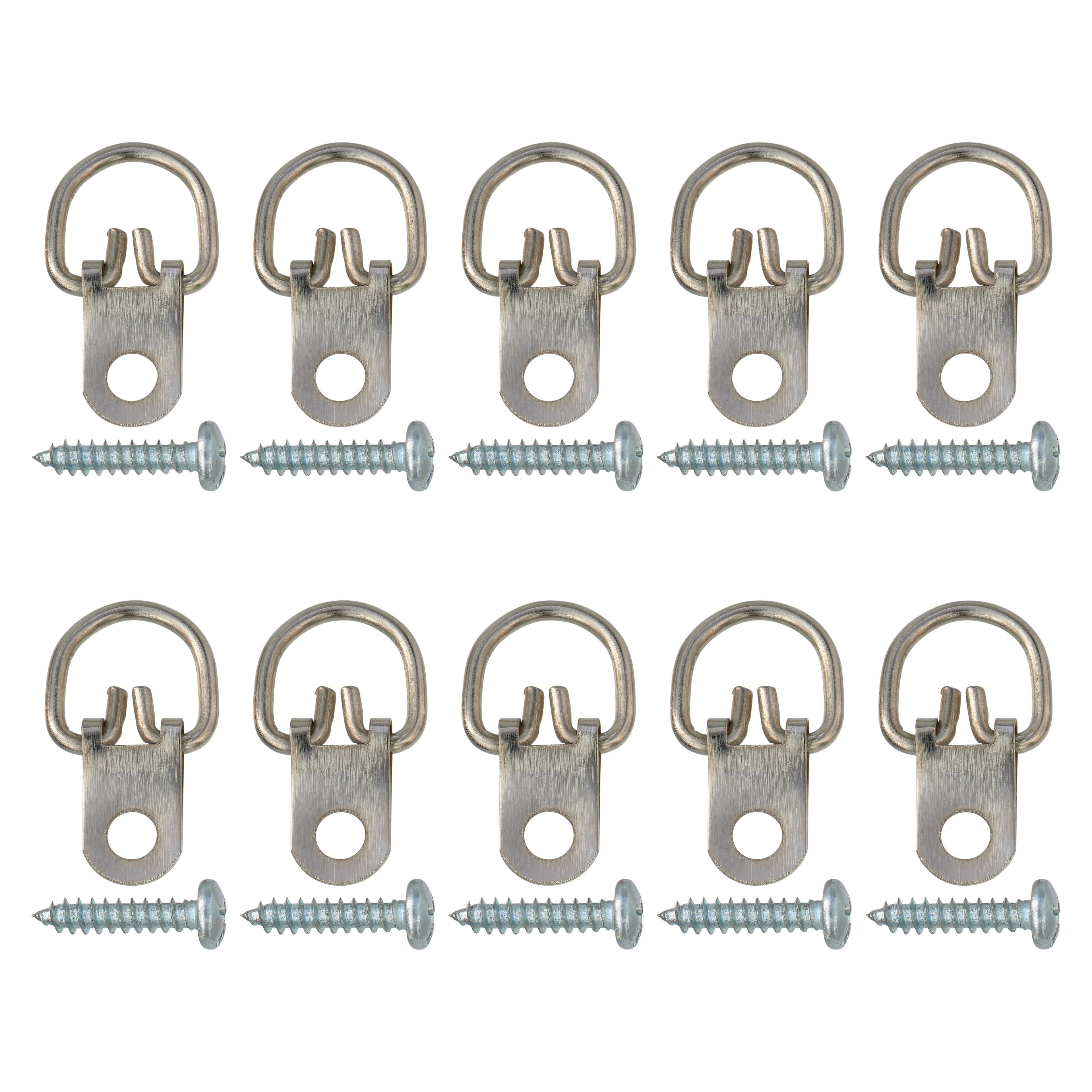D Ring Hanger Medium 1 Hole 20 pack with screws - The Artist Warehouse