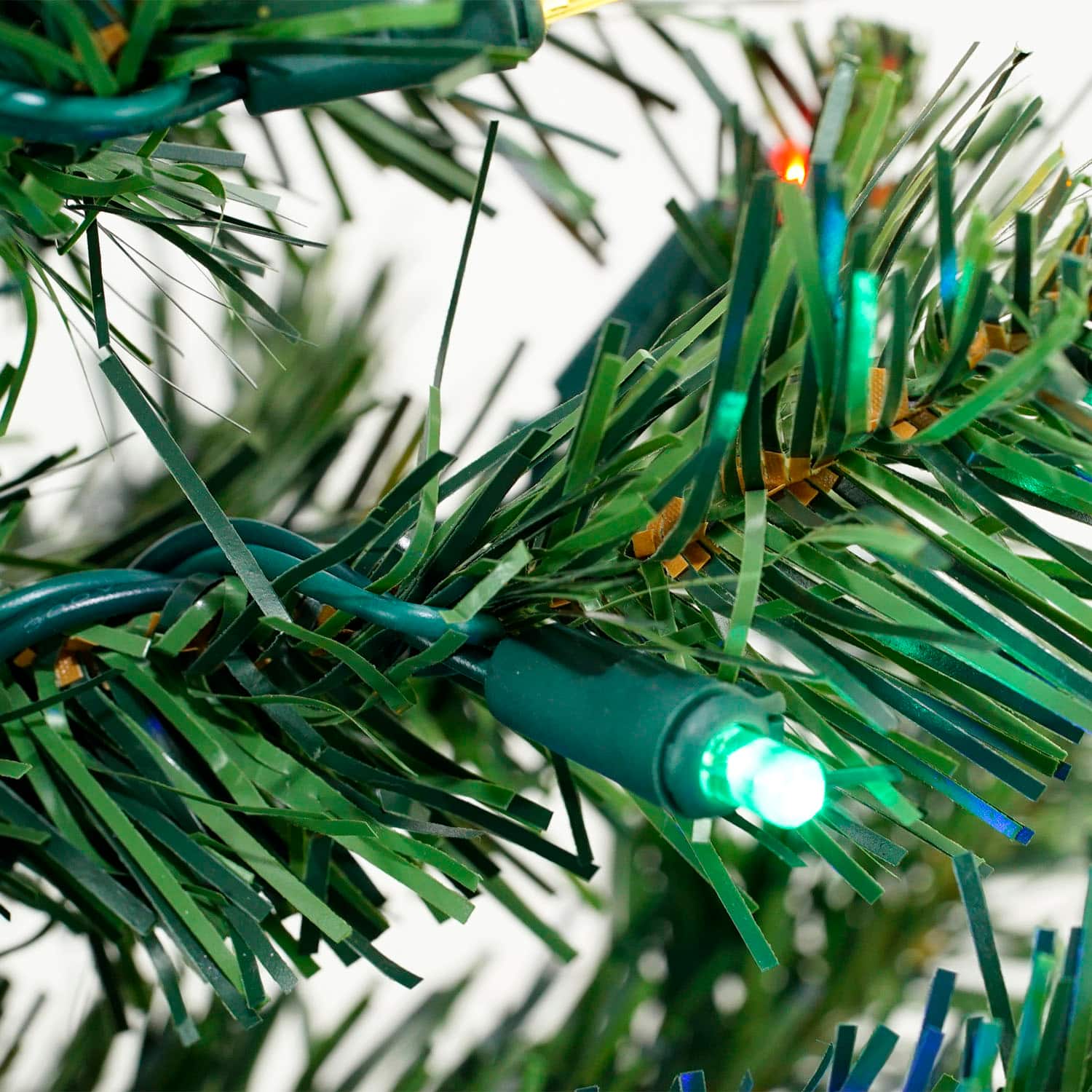 6ft. Pre-Lit Mixed Classic Pine Artificial Christmas Tree, Multicolor LED Lights