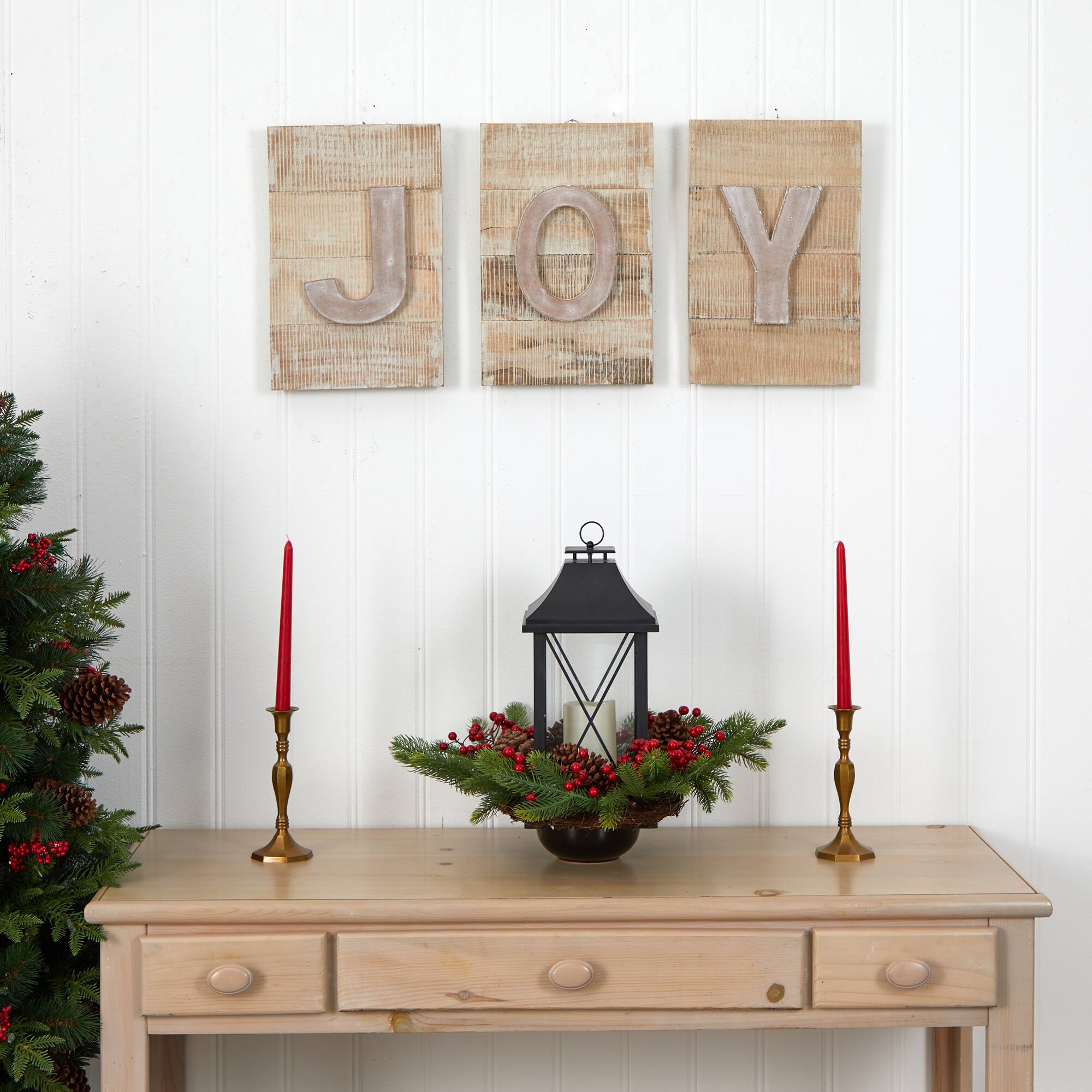 15" Rustic JOY Wall Art