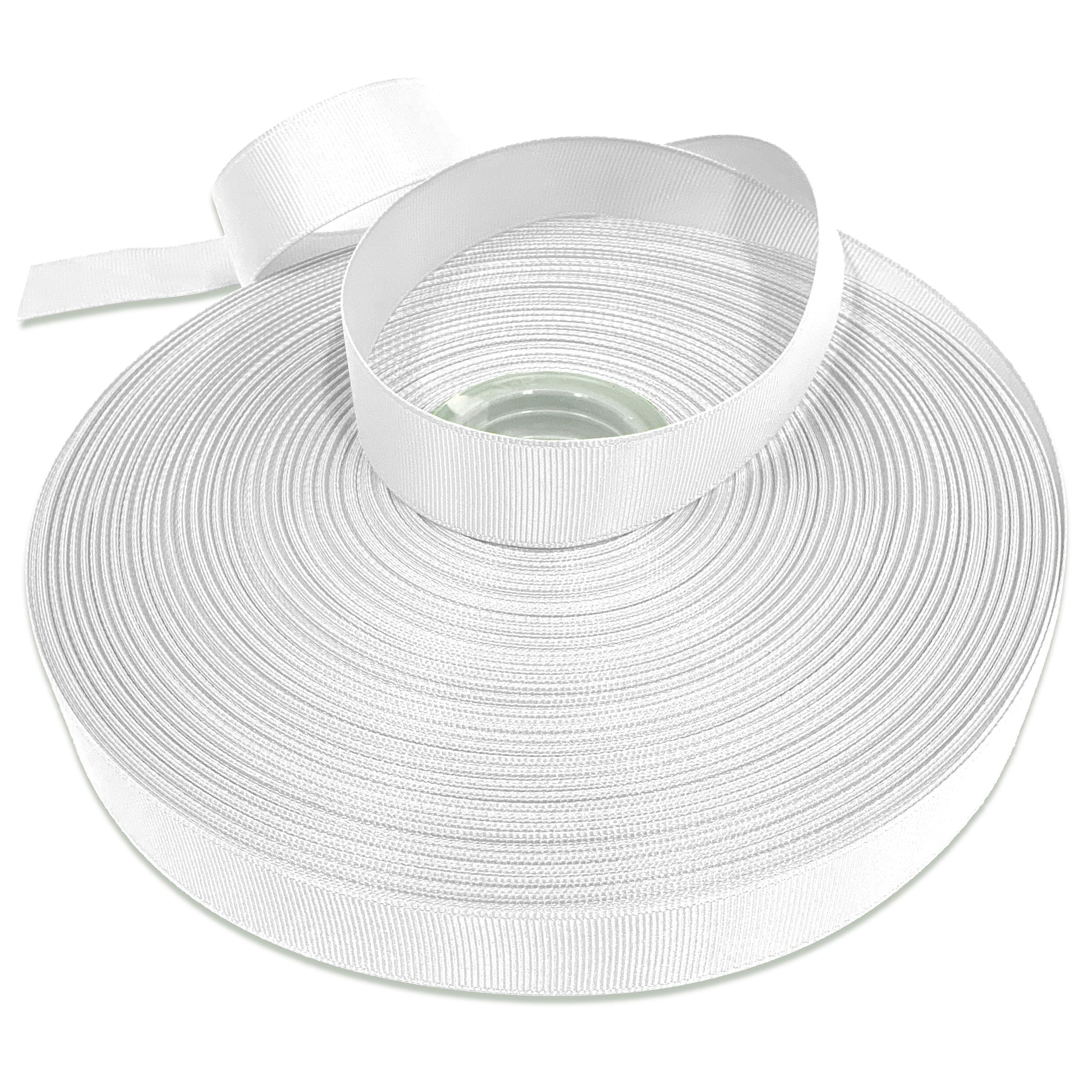 Gwen Studios Solid Grosgrain Ribbon in White | 2.5 x 50yd | Michaels
